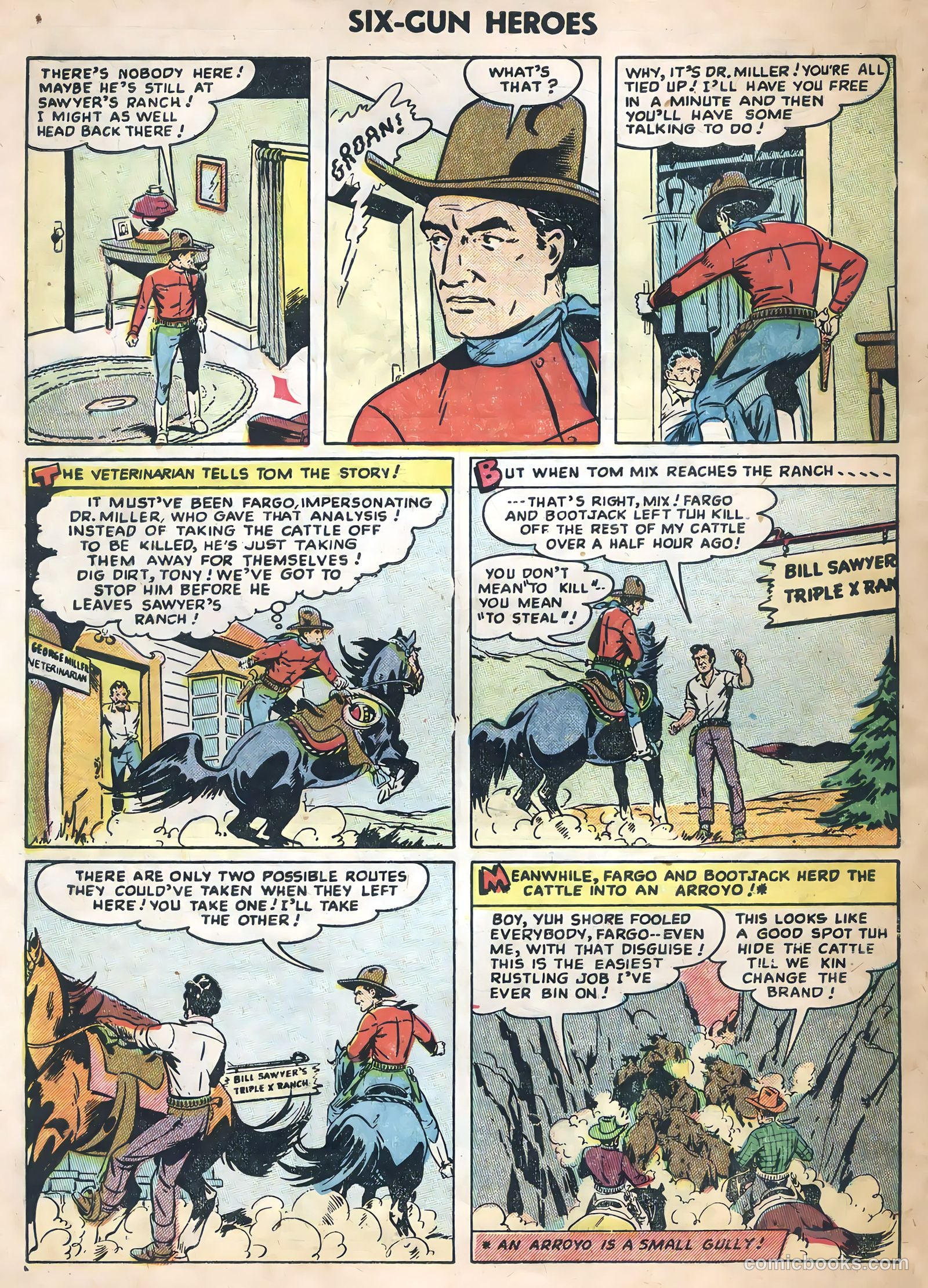 Six-Gun Heroes #29 (1954) — page 30 of 36