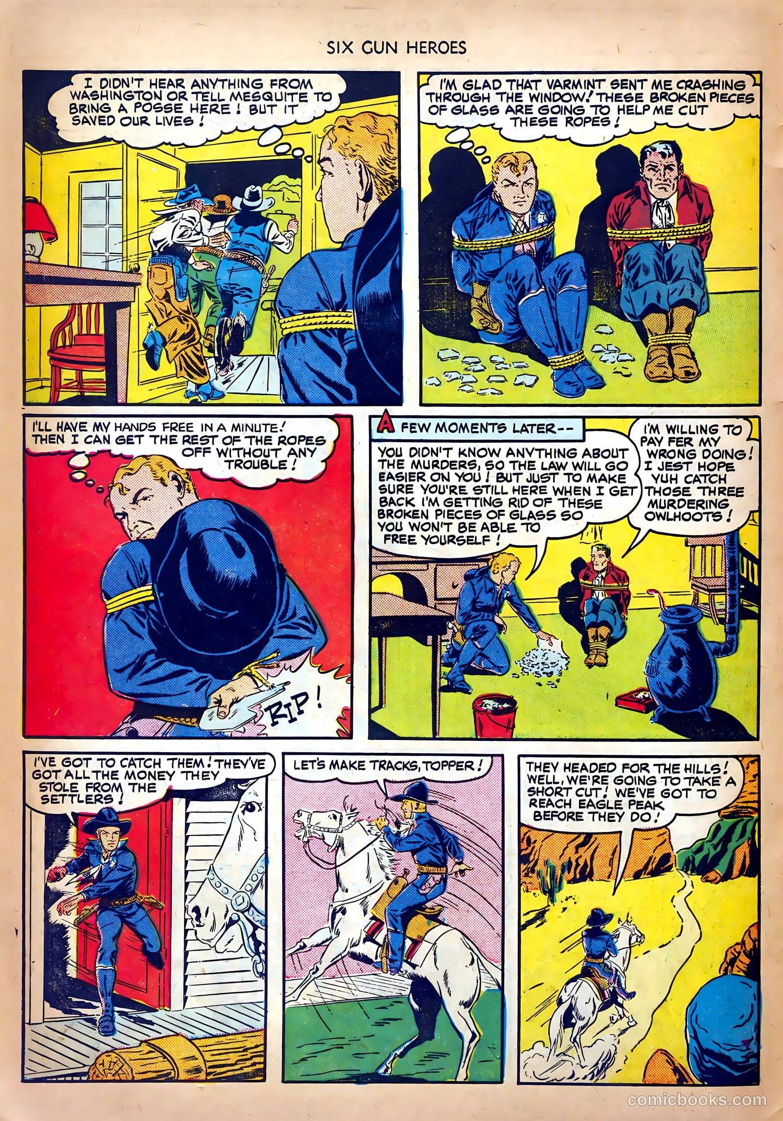 Six-Gun Heroes #3 (1950) — page 10 of 36