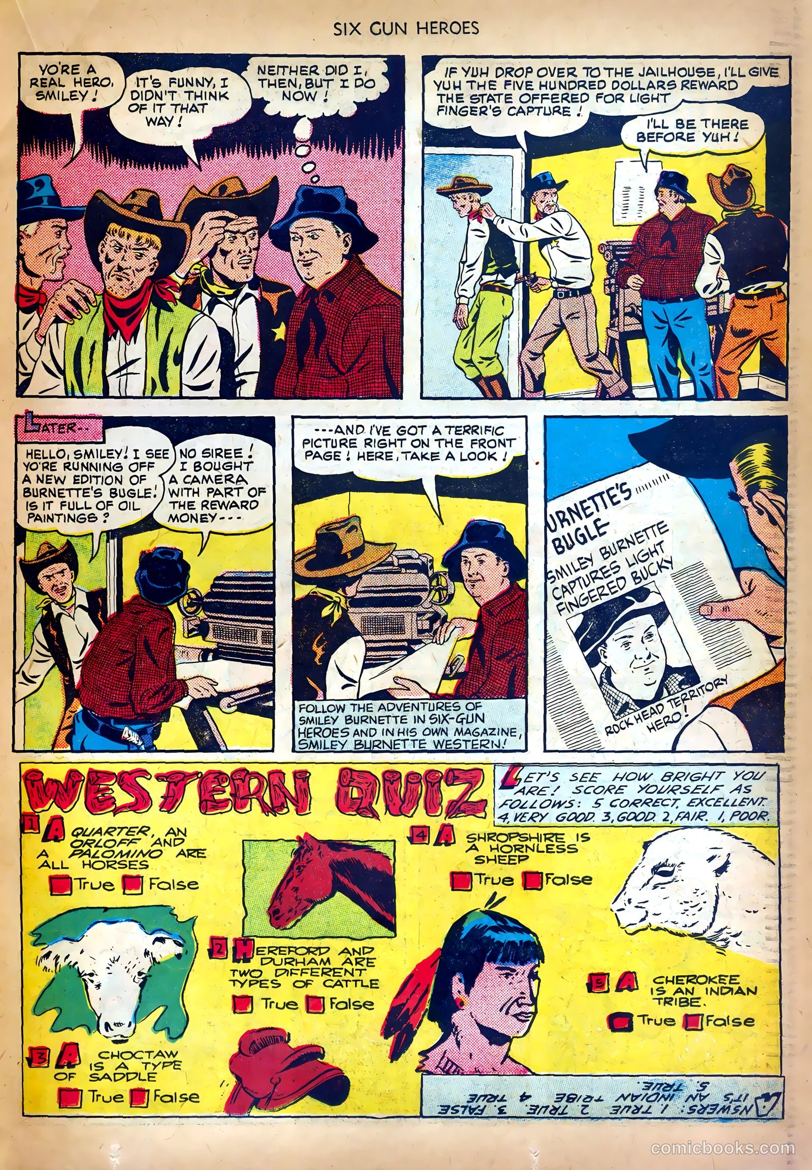 Six-Gun Heroes #3 (1950) — page 23 of 36