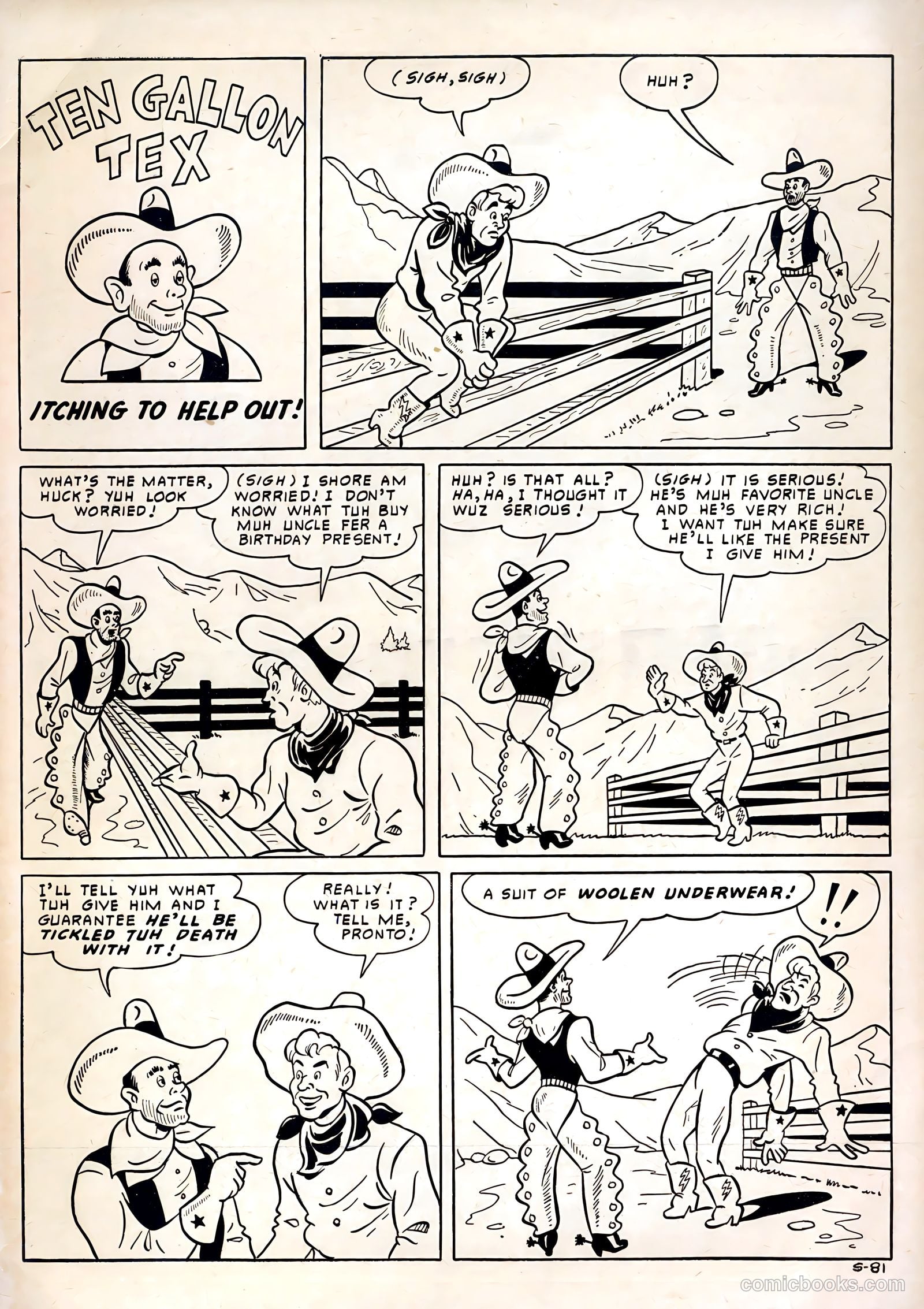 Six-Gun Heroes #3 (1950) — page 35 of 36