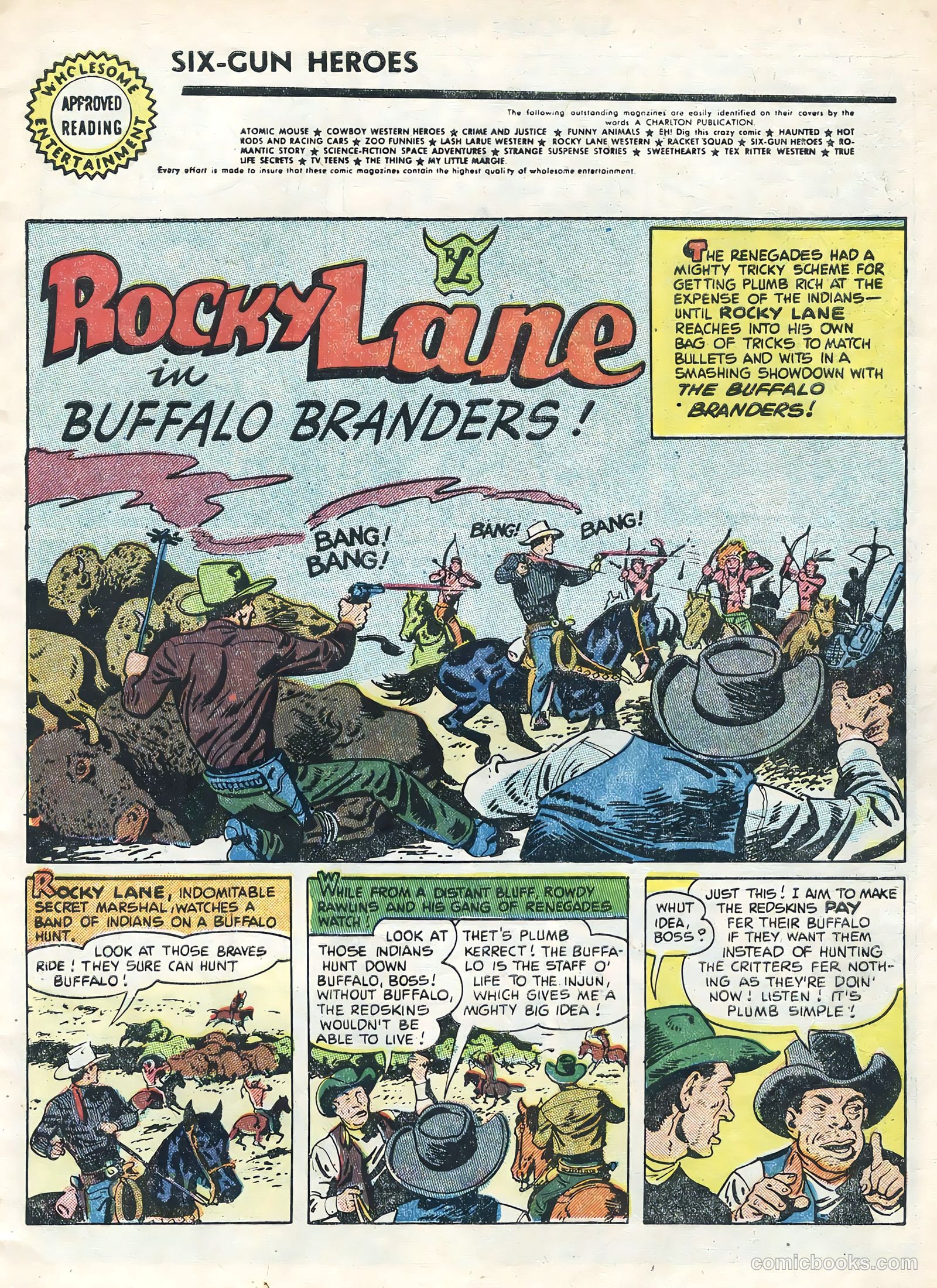 Six-Gun Heroes #30 (1954) — page 3 of 36