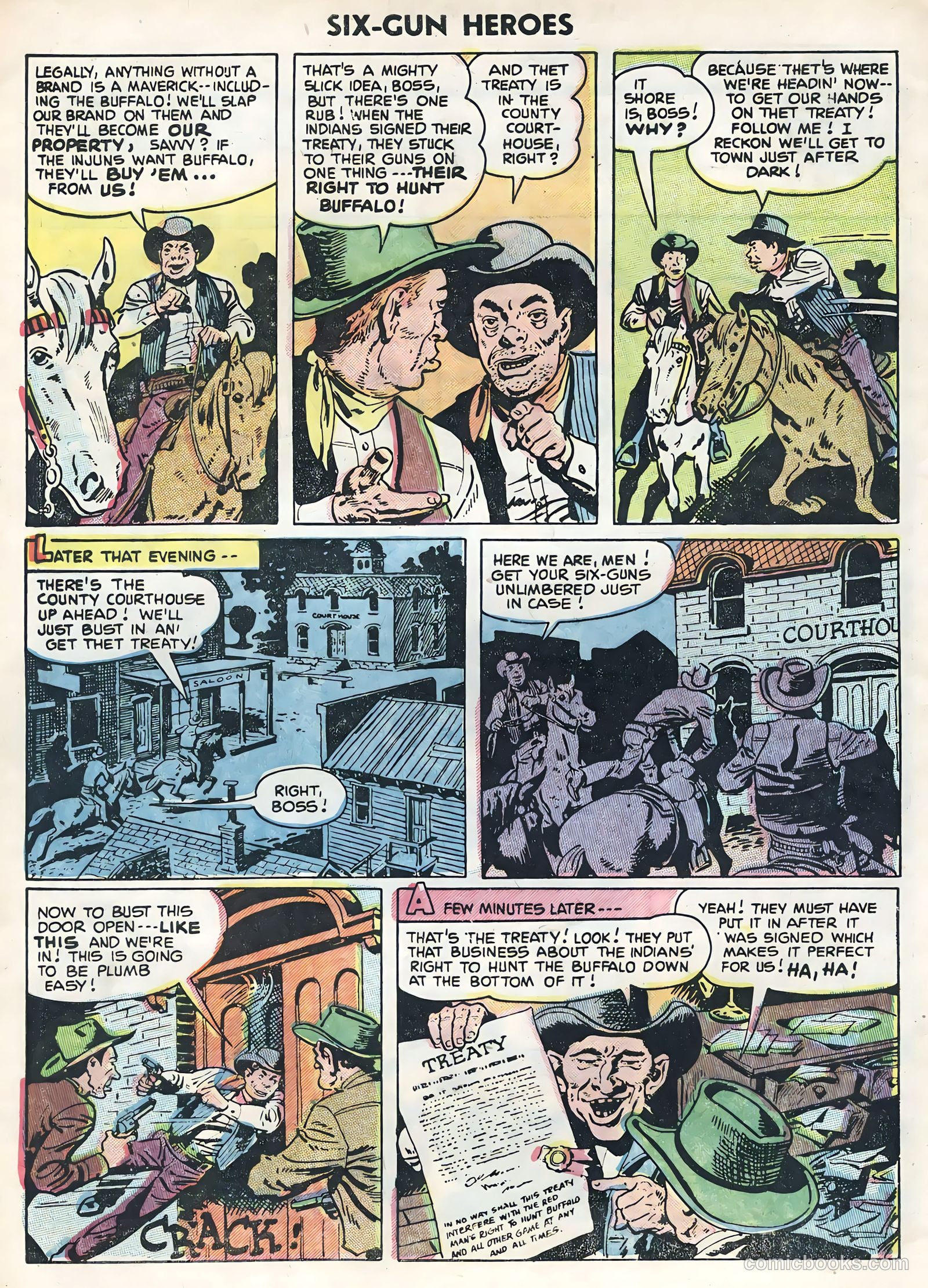Six-Gun Heroes #30 (1954) — page 4 of 36