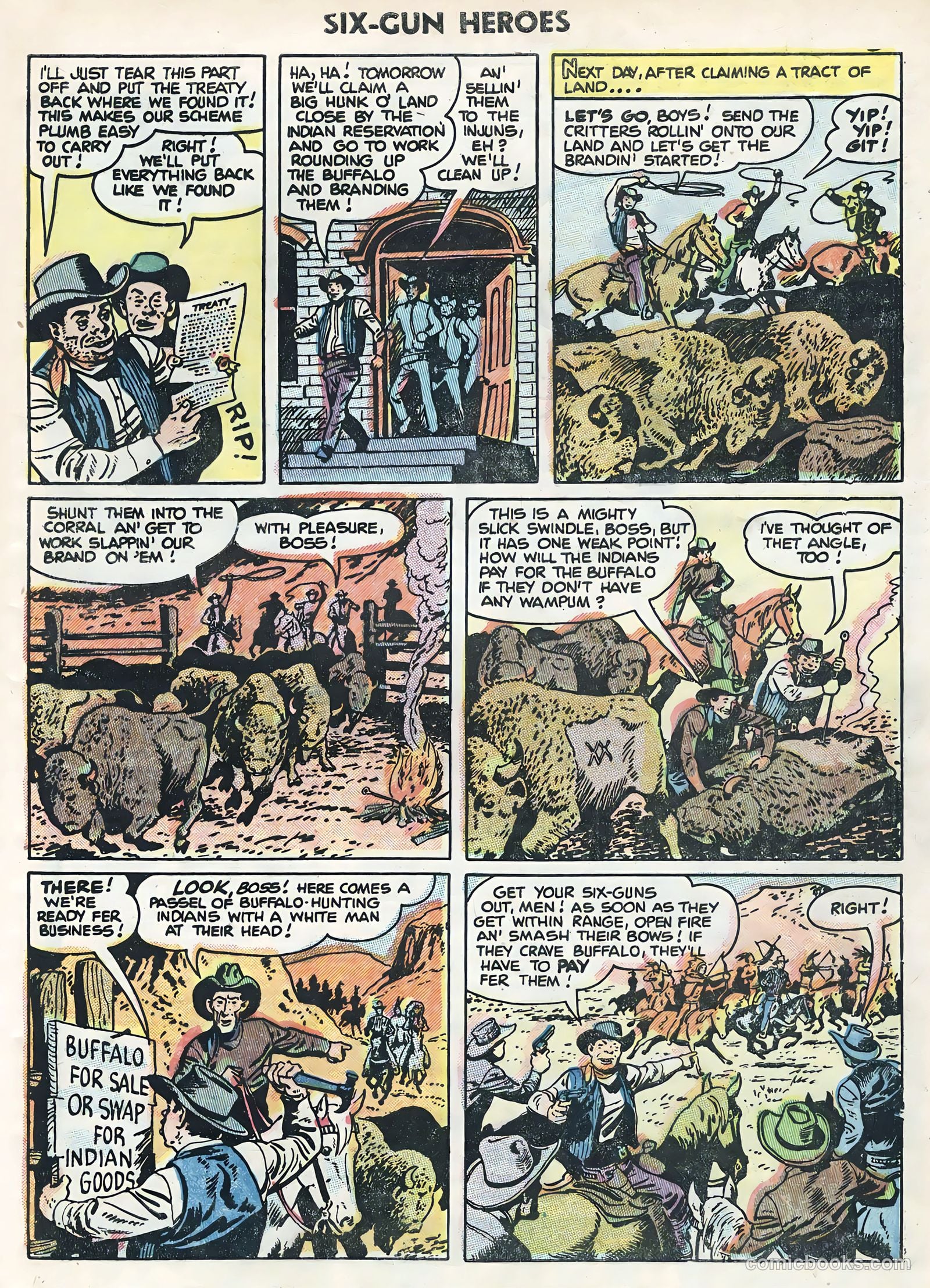 Six-Gun Heroes #30 (1954) — page 5 of 36