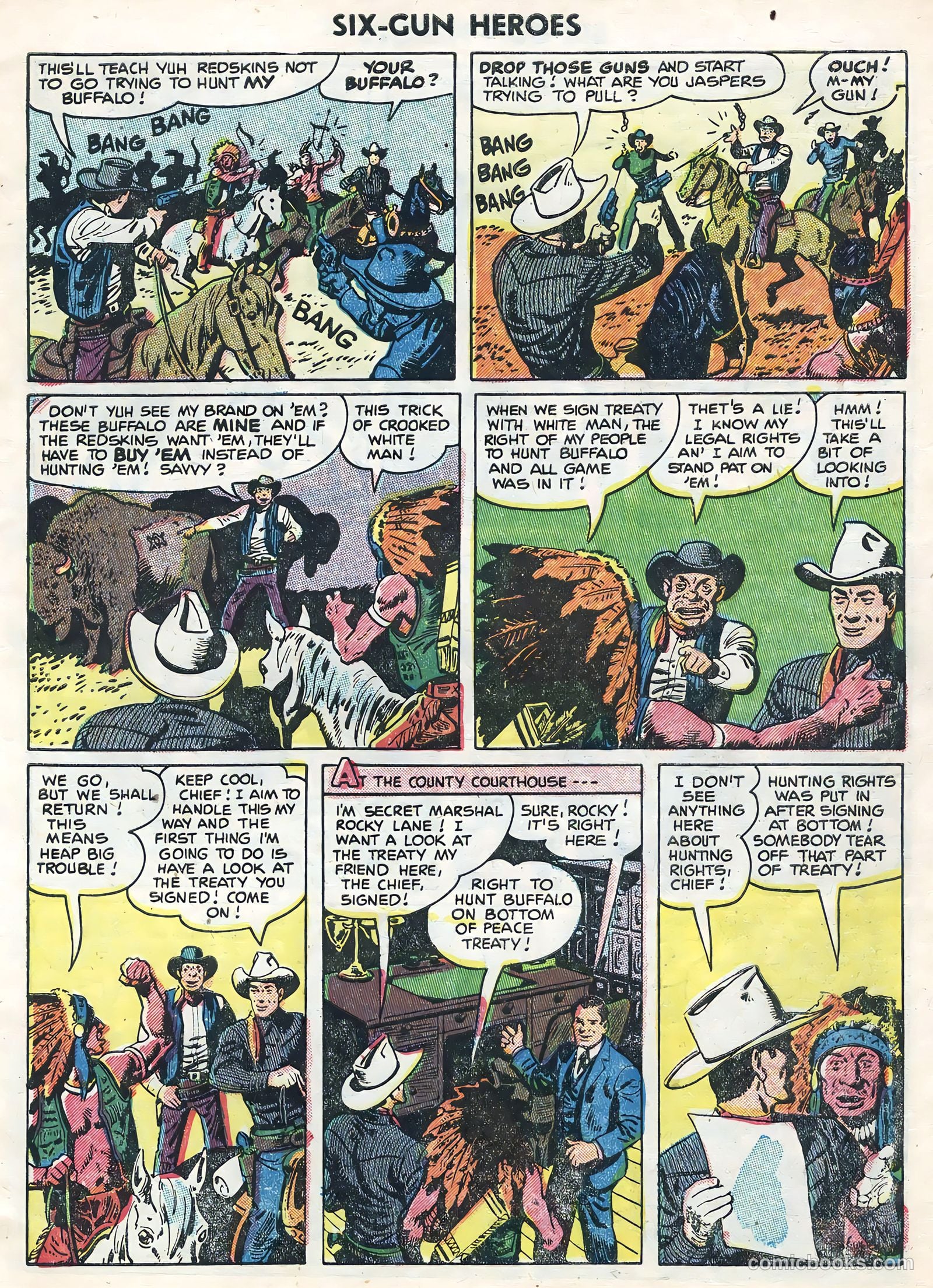 Six-Gun Heroes #30 (1954) — page 7 of 36