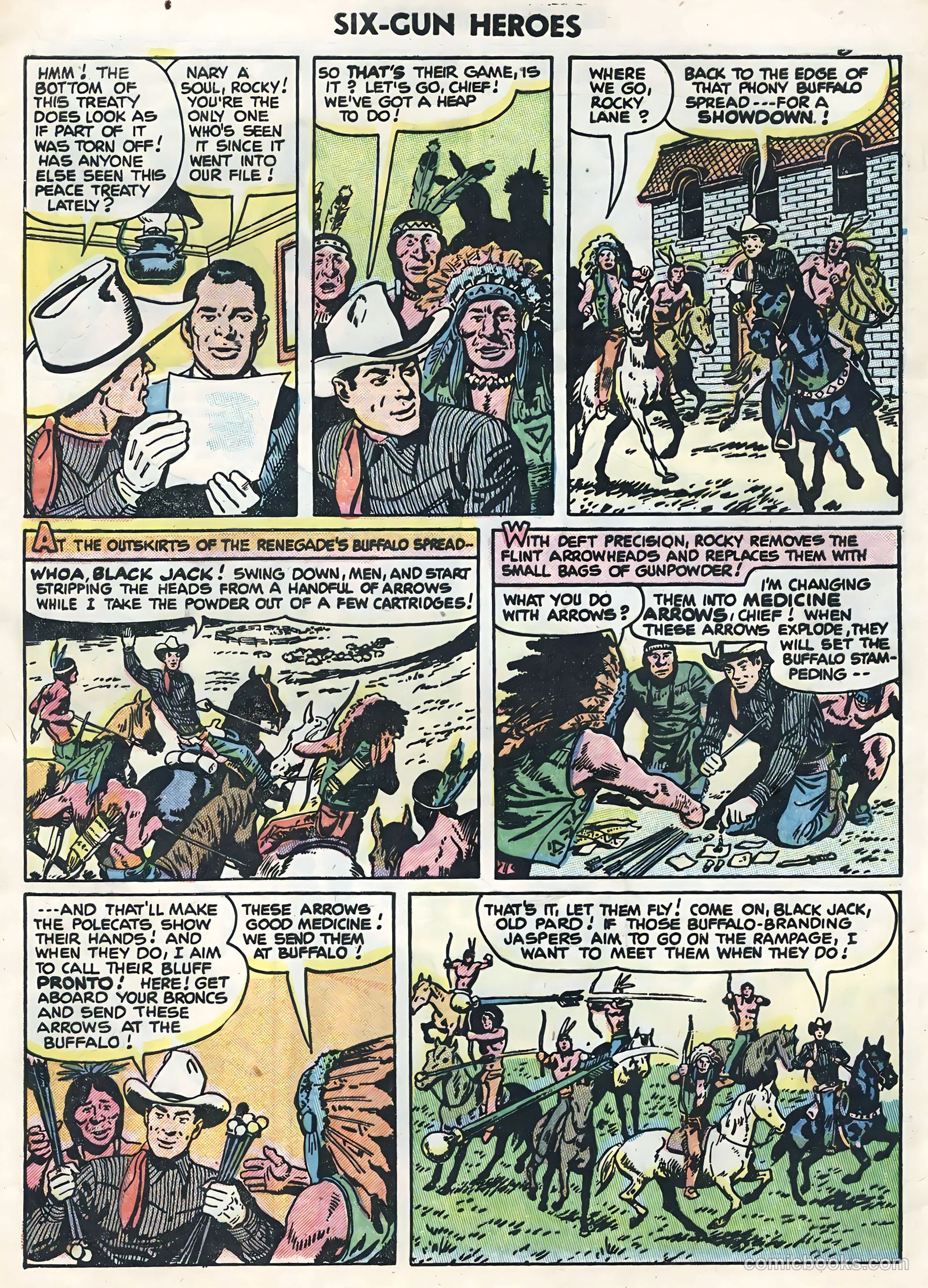 Six-Gun Heroes #30 (1954) — page 8 of 36