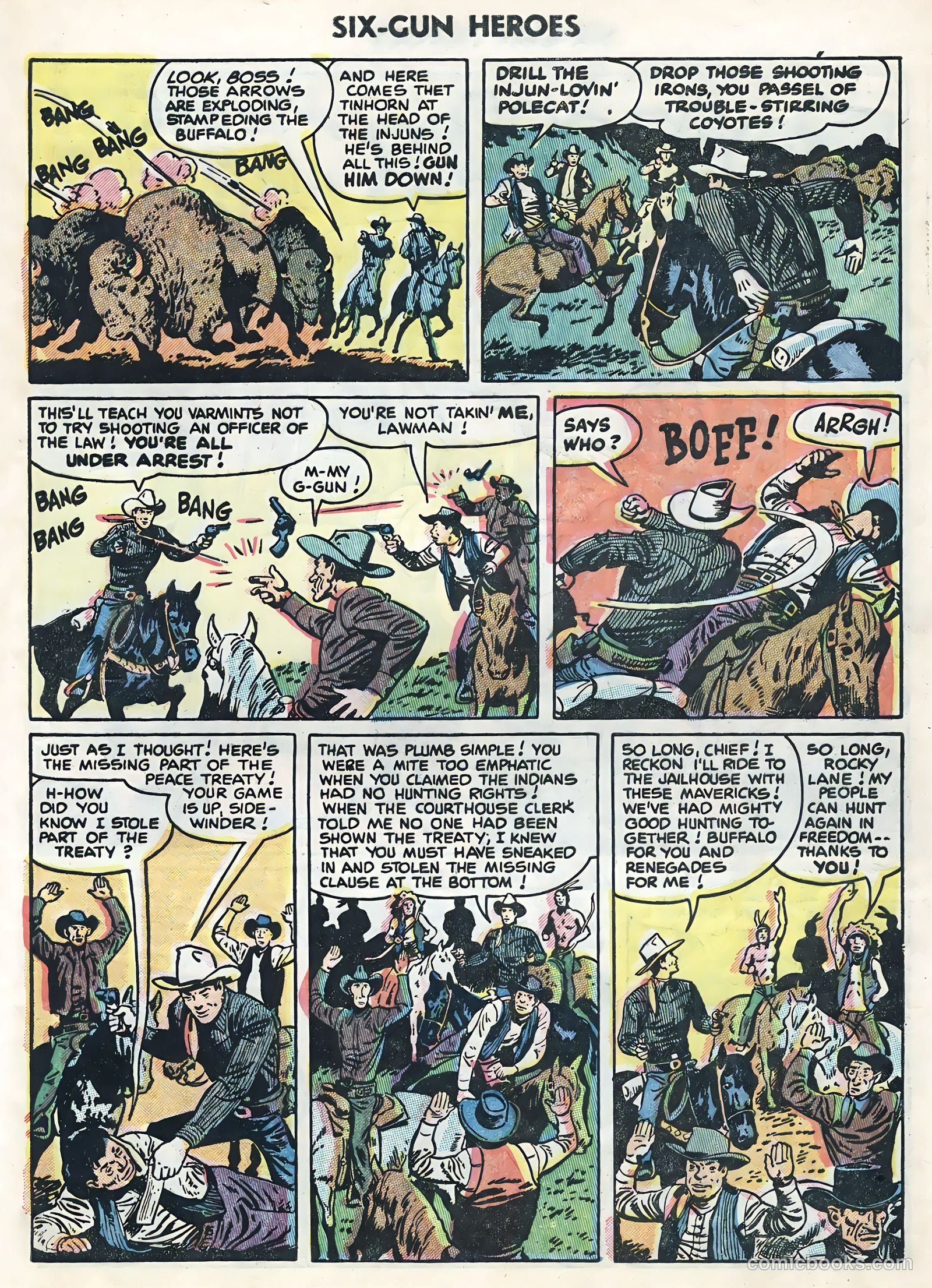 Six-Gun Heroes #30 (1954) — page 9 of 36