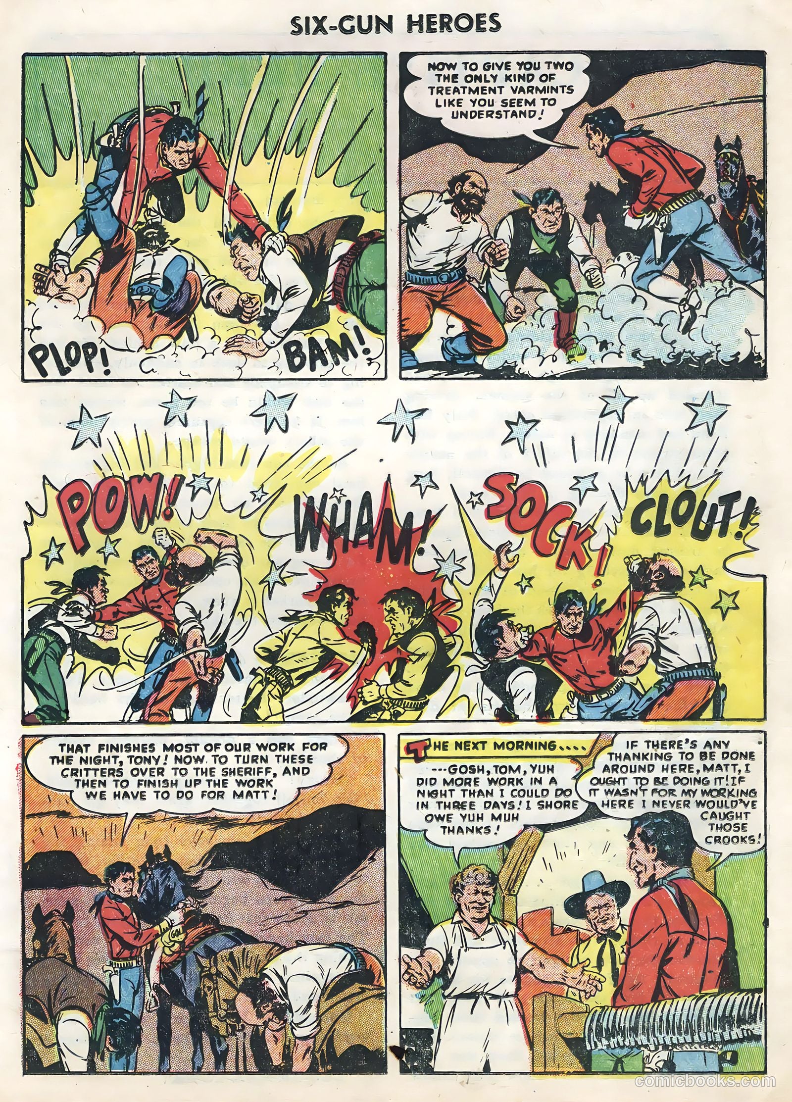Six-Gun Heroes #30 (1954) — page 19 of 36