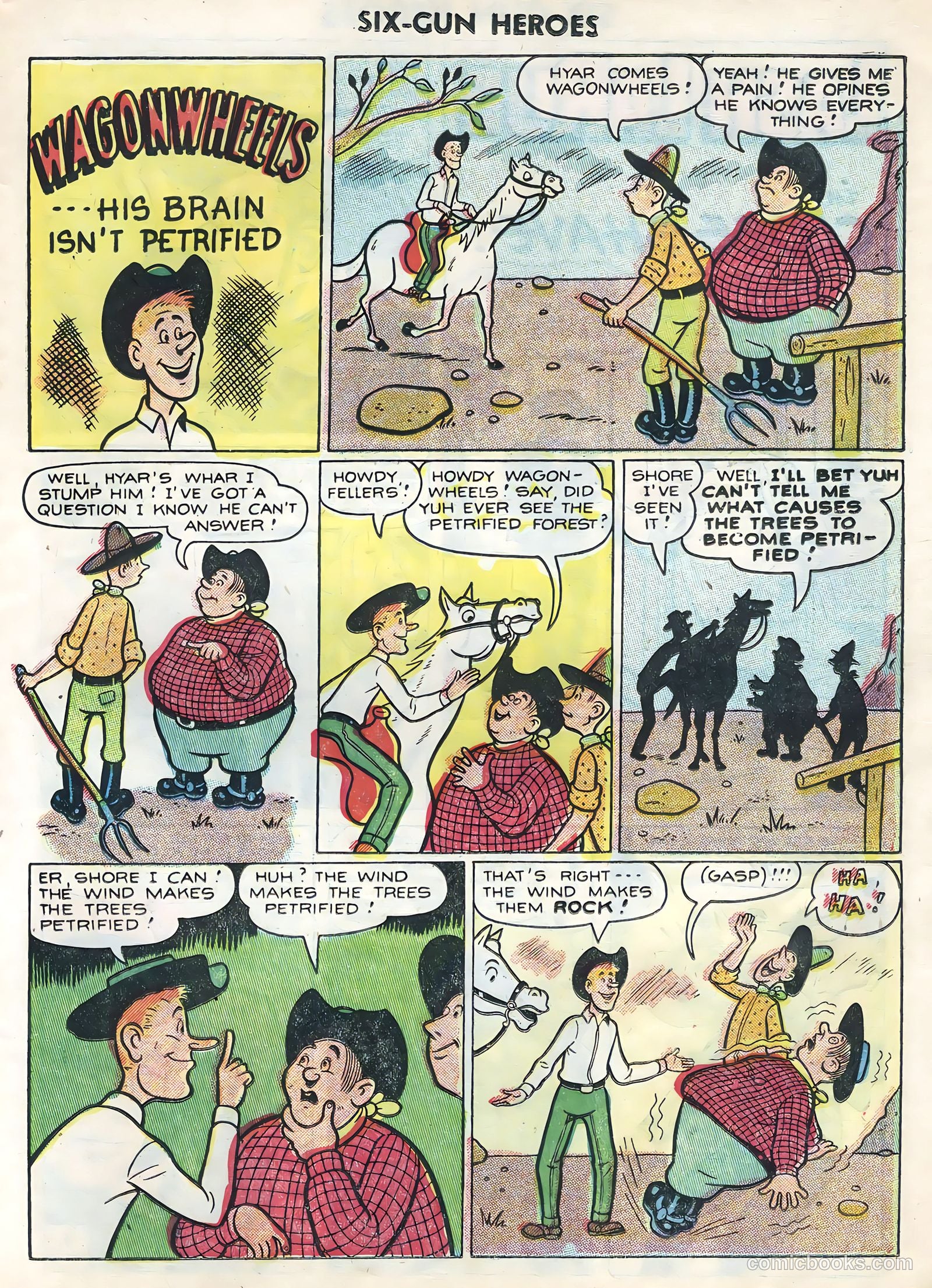 Six-Gun Heroes #30 (1954) — page 23 of 36