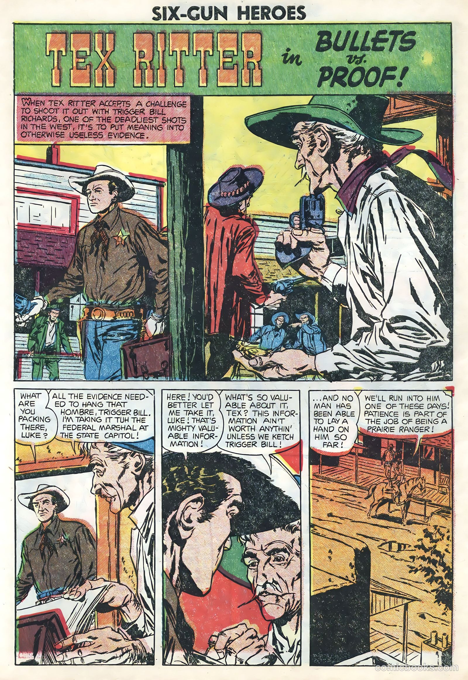 Six-Gun Heroes #30 (1954) — page 27 of 36