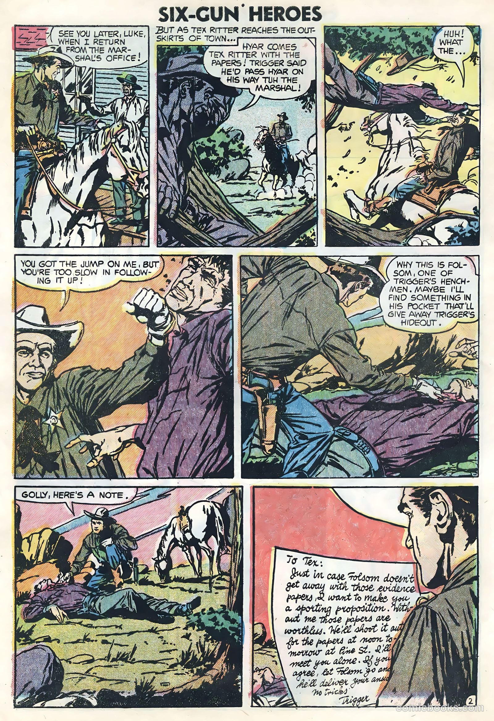 Six-Gun Heroes #30 (1954) — page 28 of 36