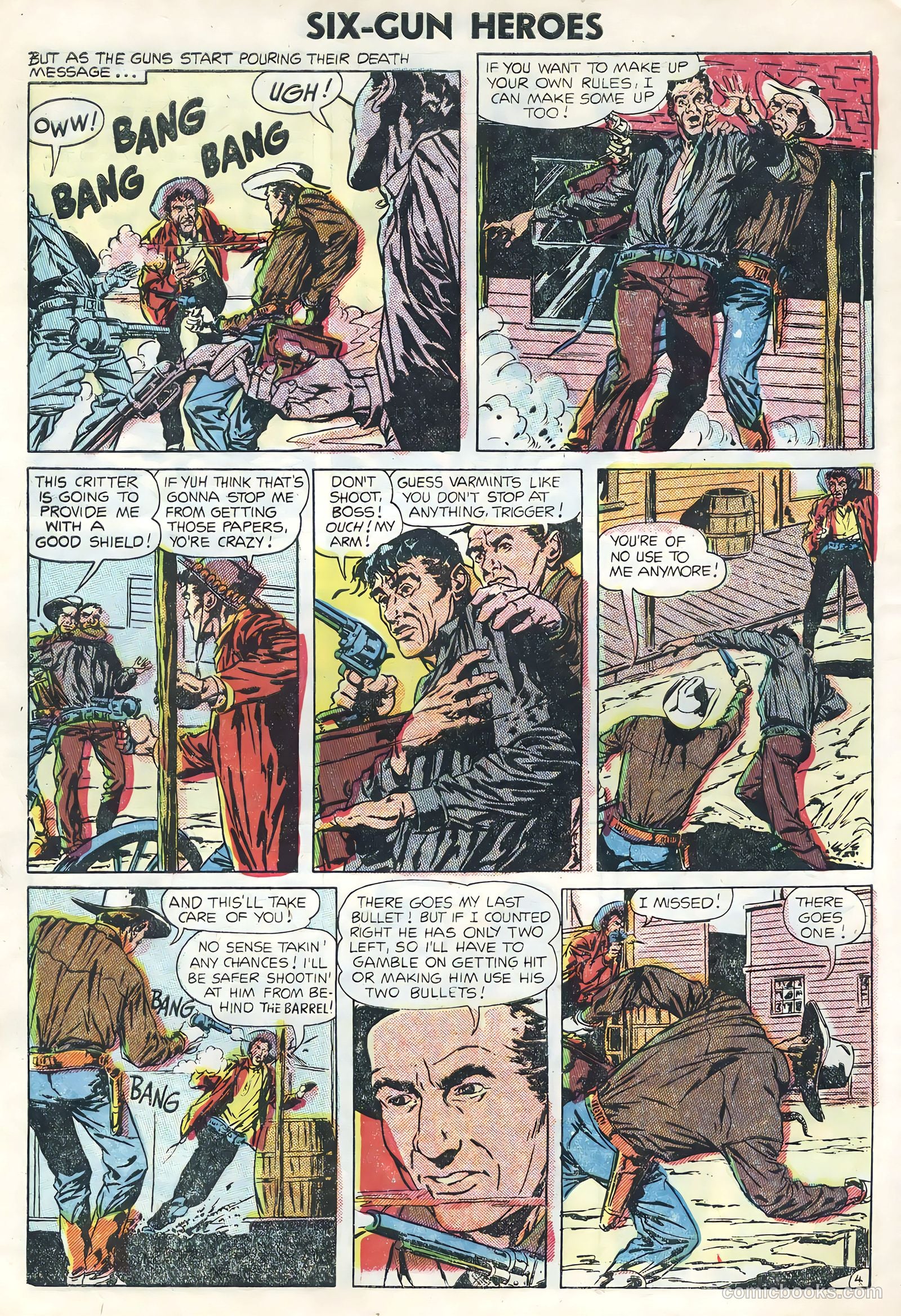 Six-Gun Heroes #30 (1954) — page 30 of 36
