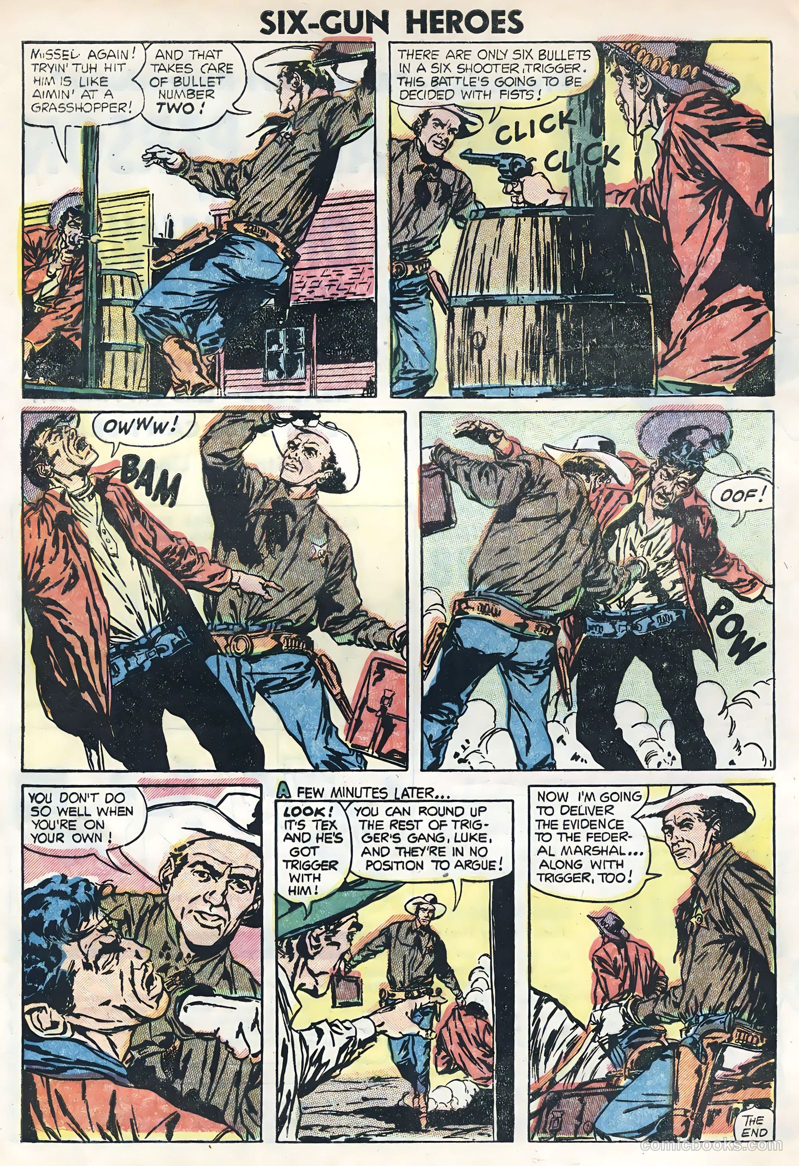 Six-Gun Heroes #30 (1954) — page 32 of 36