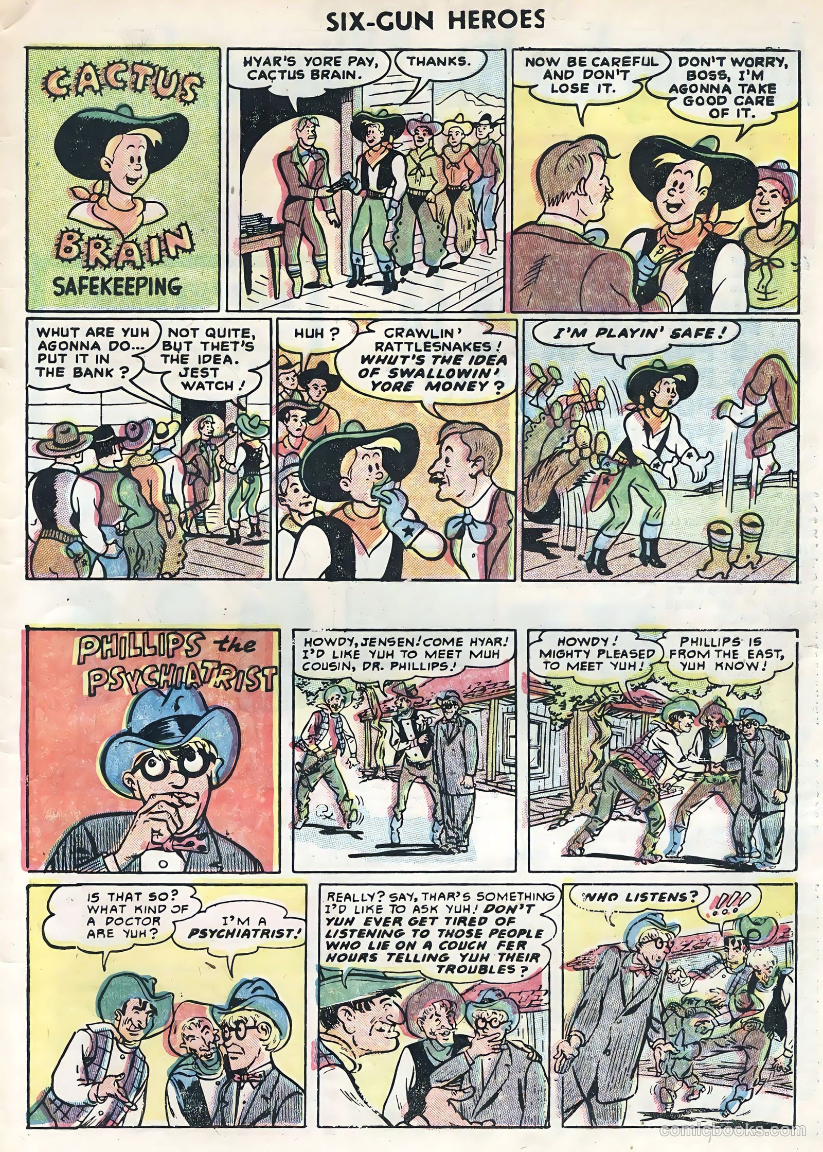 Six-Gun Heroes #30 (1954) — page 33 of 36