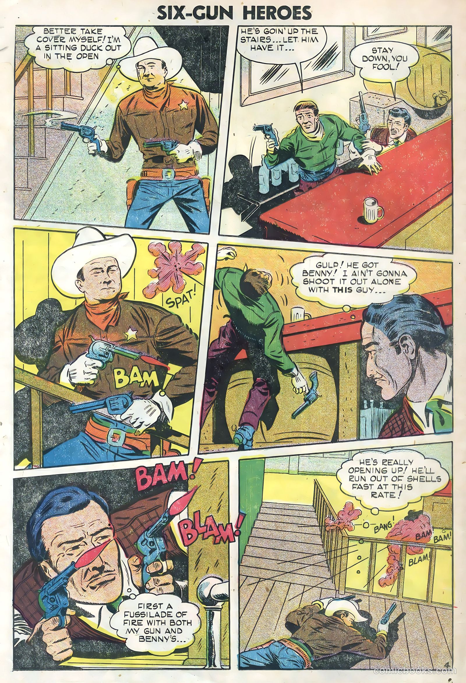 Six-Gun Heroes #31 (1954) — page 14 of 36