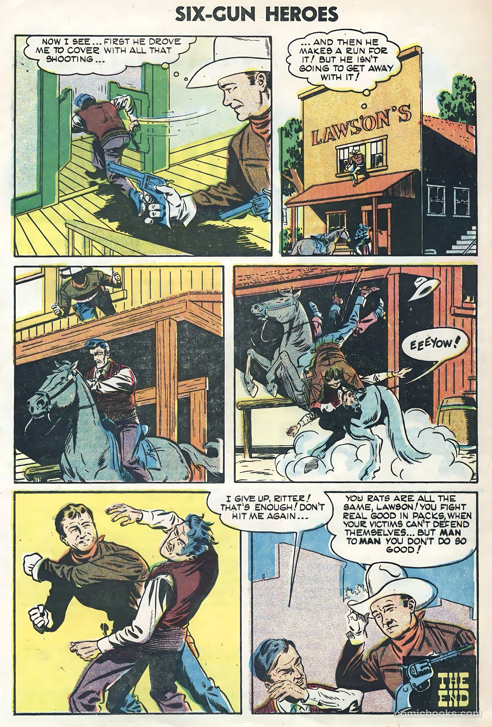 Six-Gun Heroes #31 (1954) — page 16 of 36