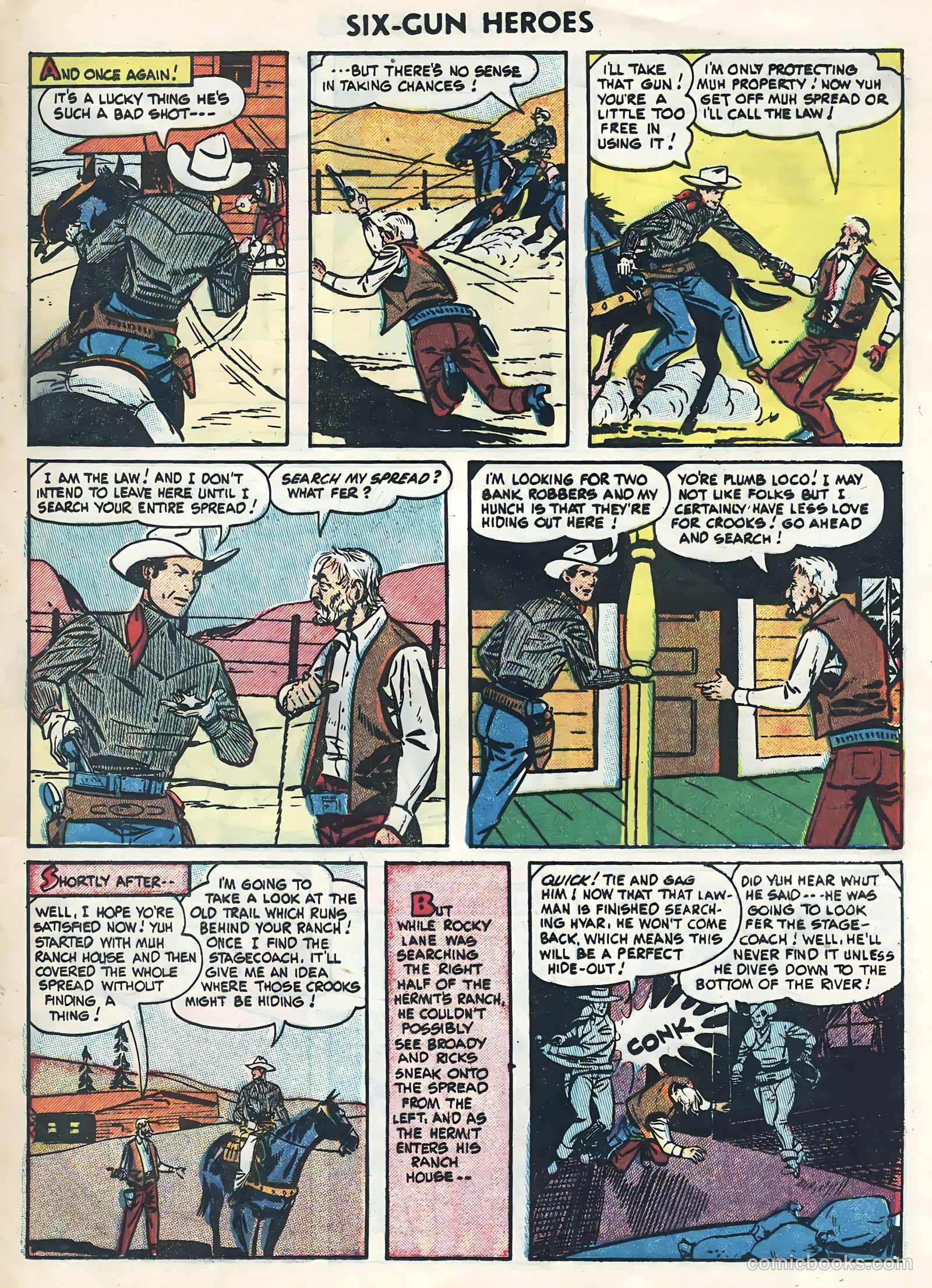 Six-Gun Heroes #31 (1954) — page 25 of 36