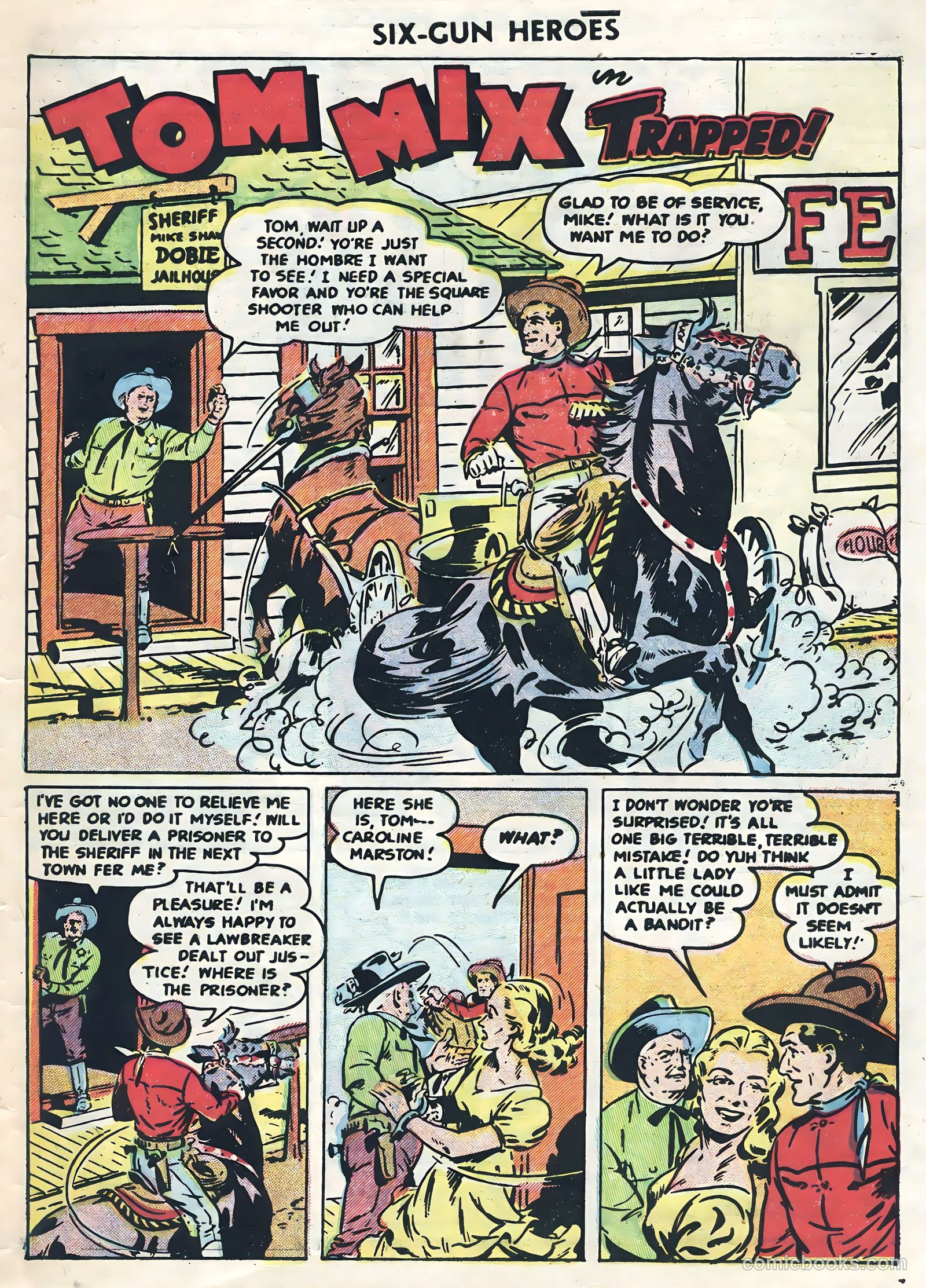 Six-Gun Heroes #31 (1954) — page 27 of 36