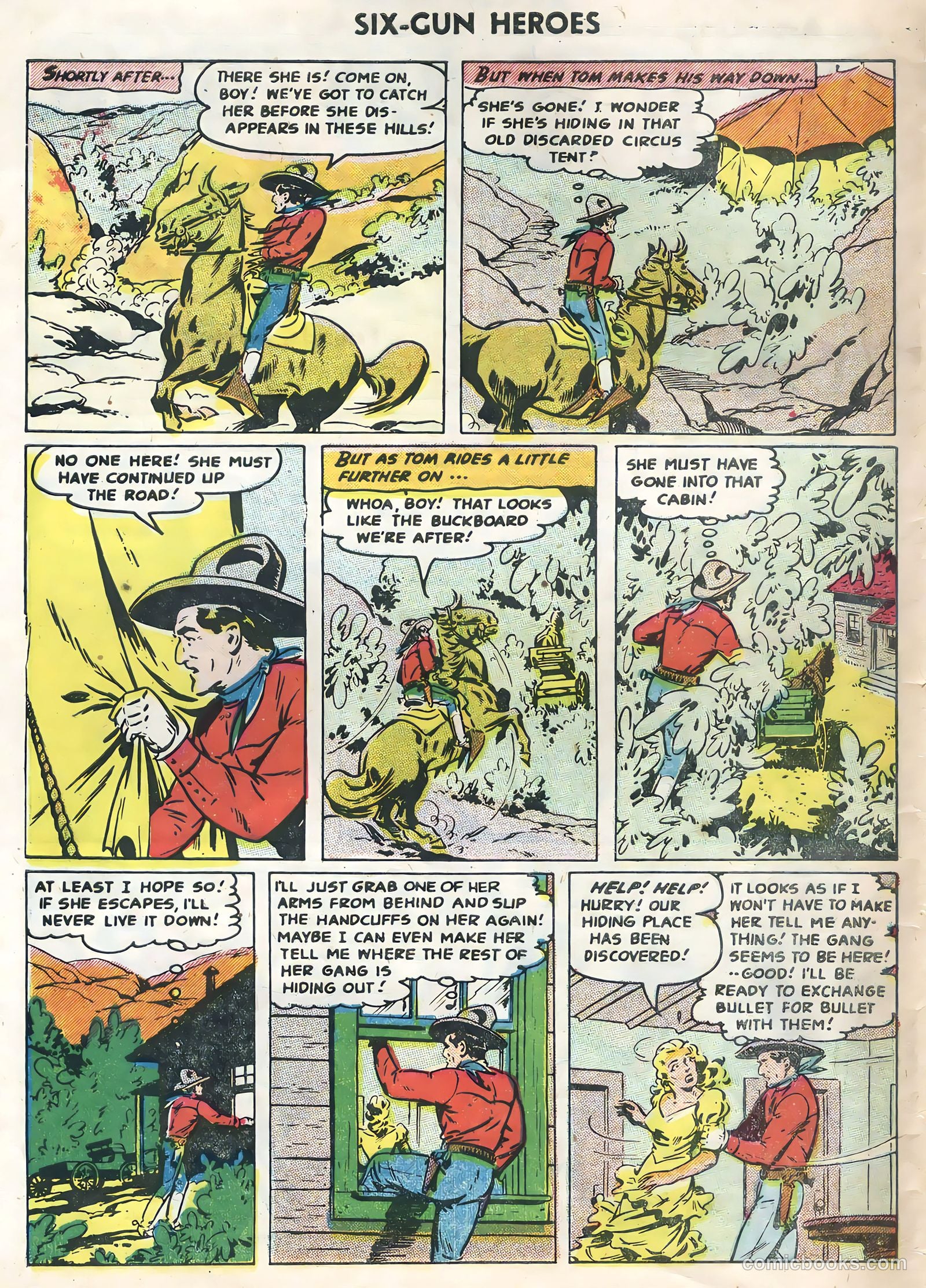 Six-Gun Heroes #31 (1954) — page 30 of 36