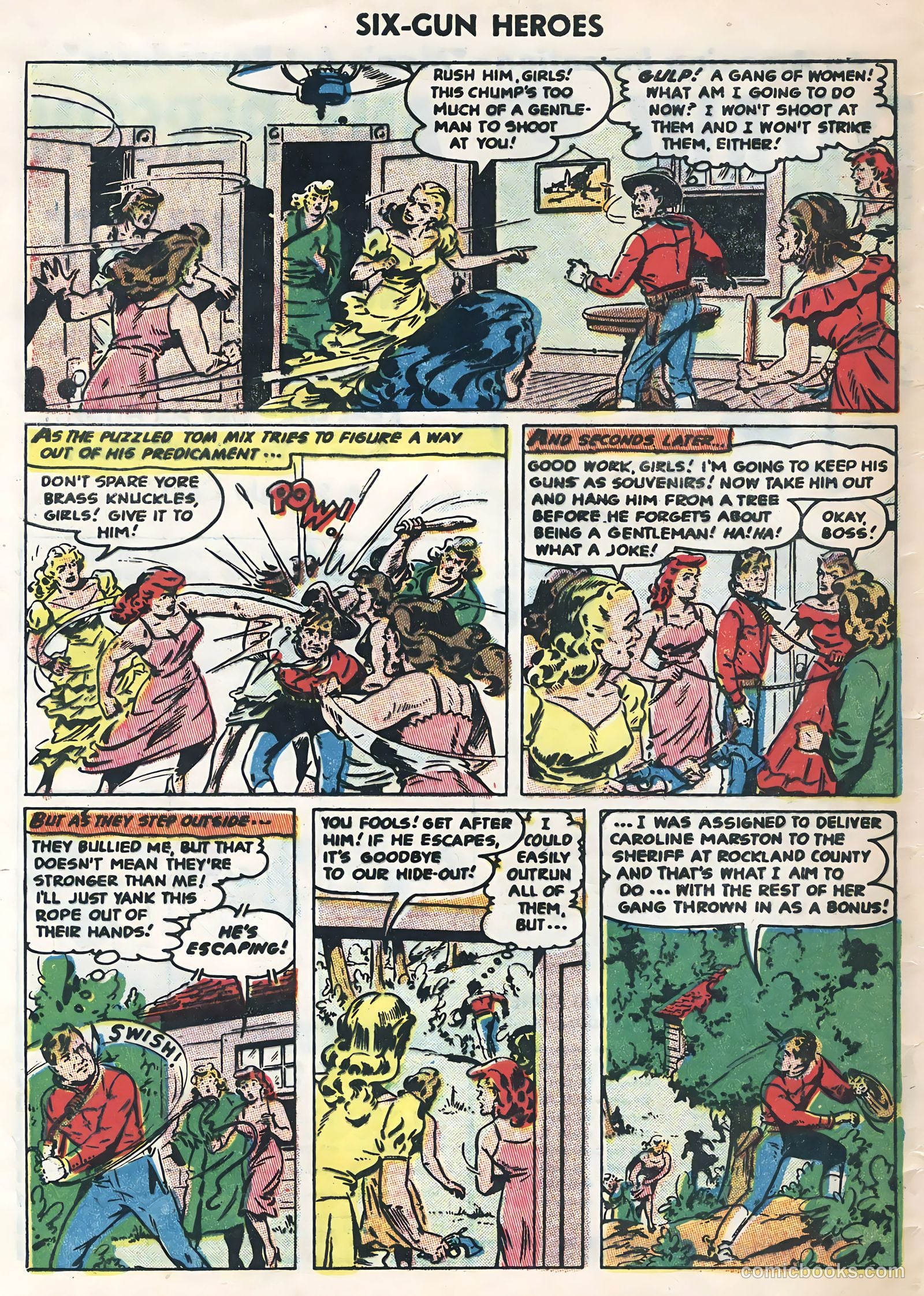Six-Gun Heroes #31 (1954) — page 32 of 36