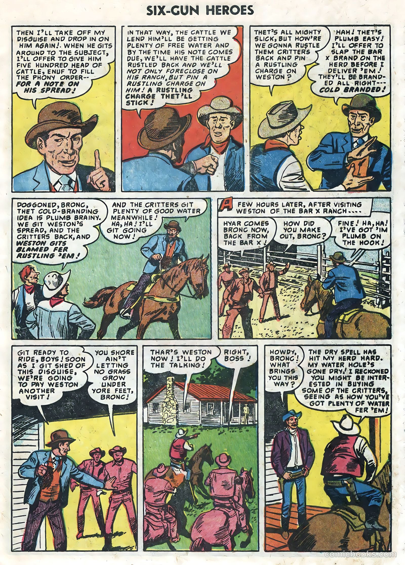 Six-Gun Heroes #32 (1955) — page 5 of 36