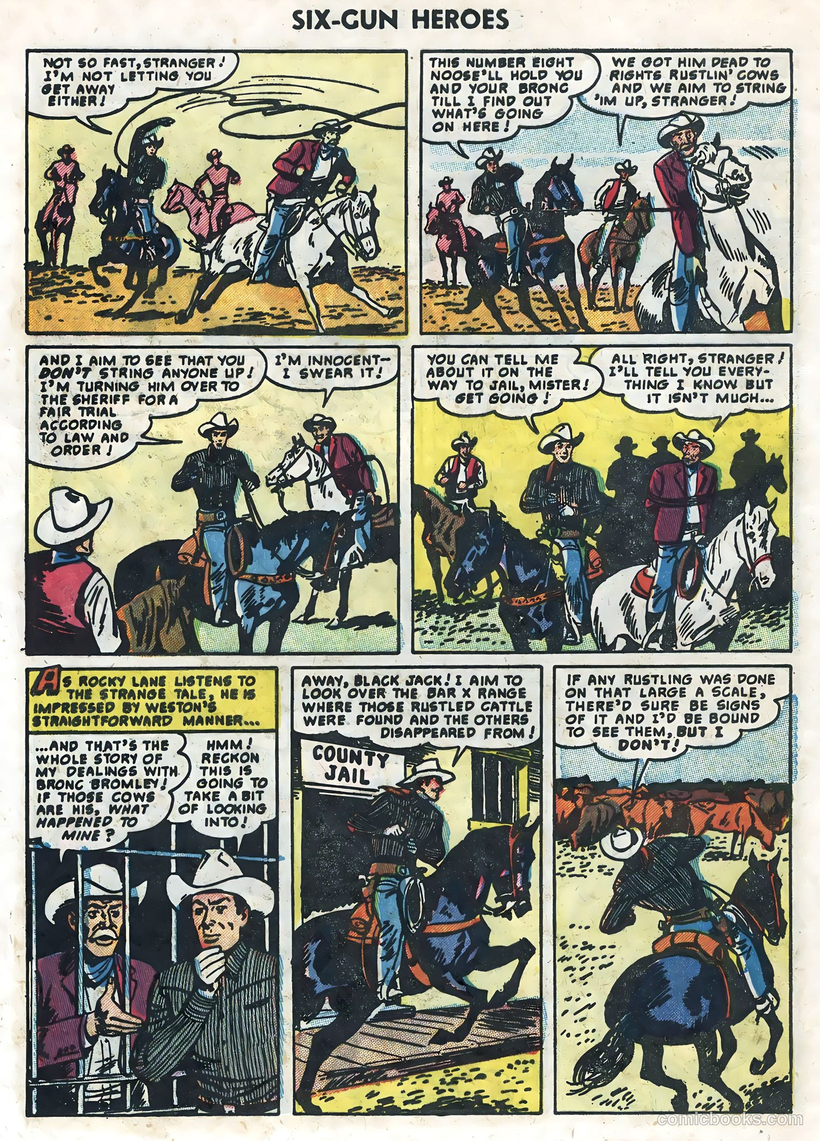 Six-Gun Heroes #32 (1955) — page 8 of 36