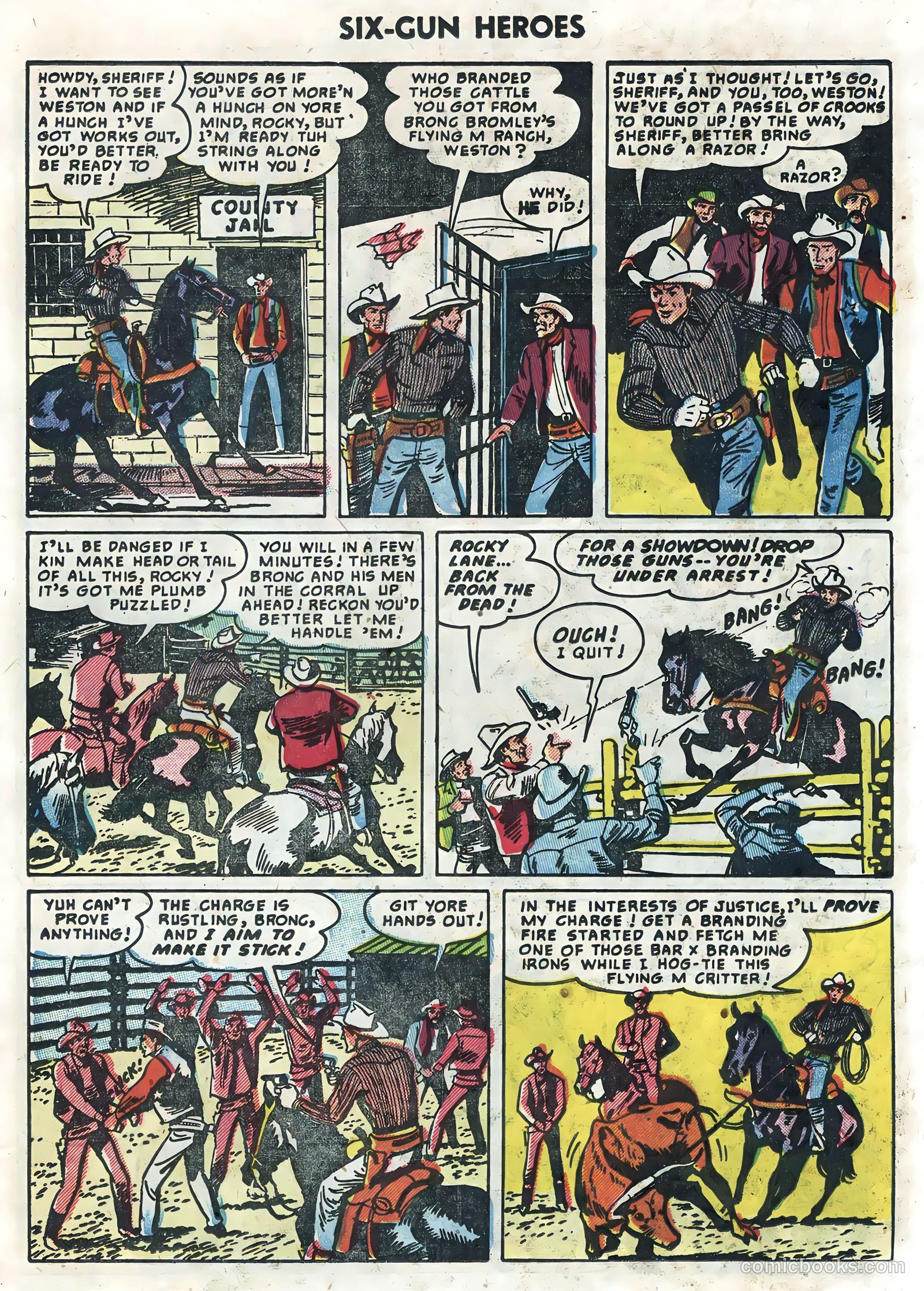 Six-Gun Heroes #32 (1955) — page 11 of 36