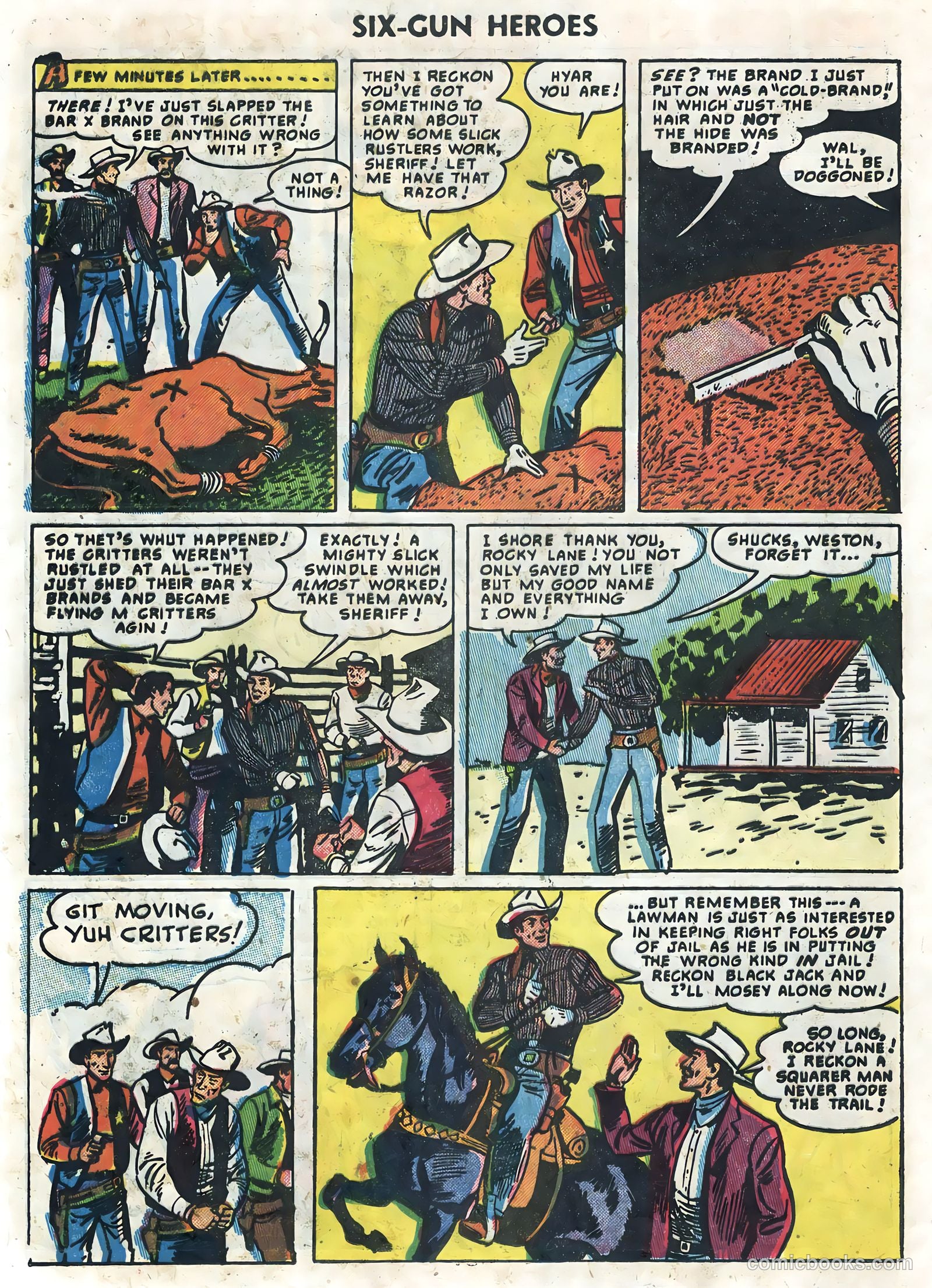 Six-Gun Heroes #32 (1955) — page 12 of 36