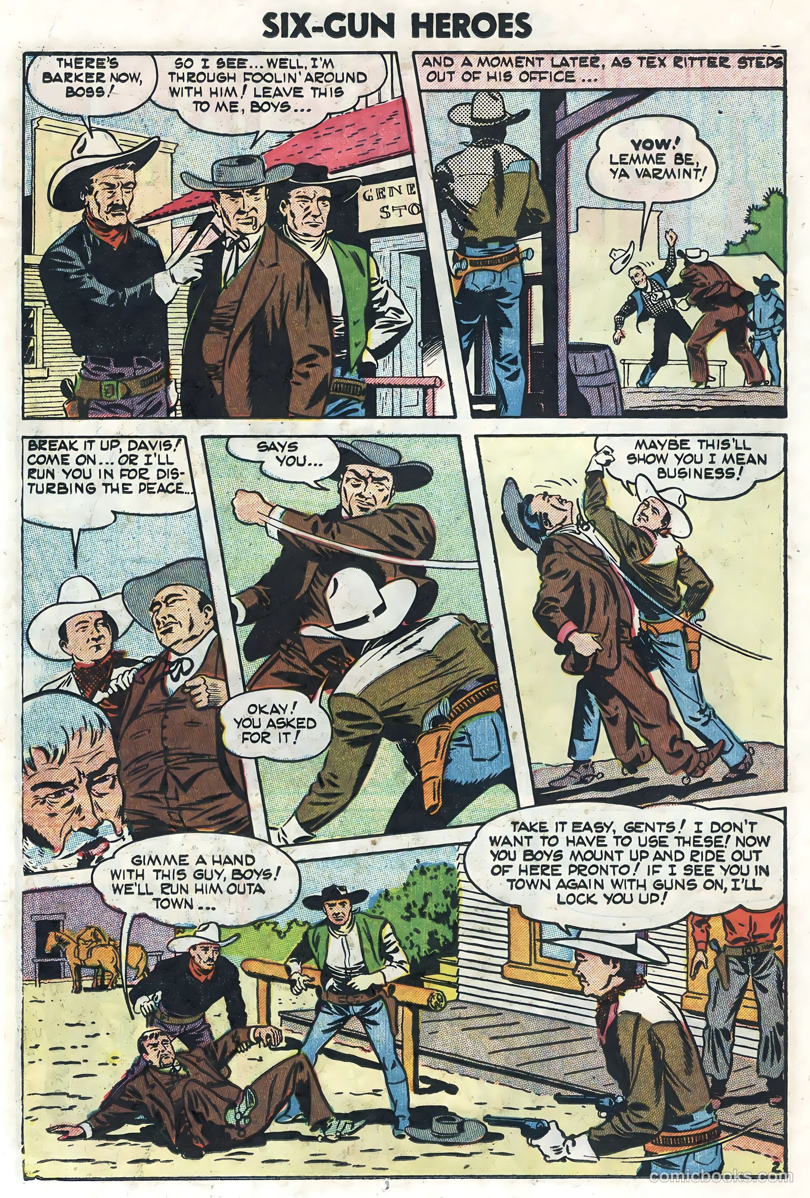 Six-Gun Heroes #32 (1955) — page 14 of 36