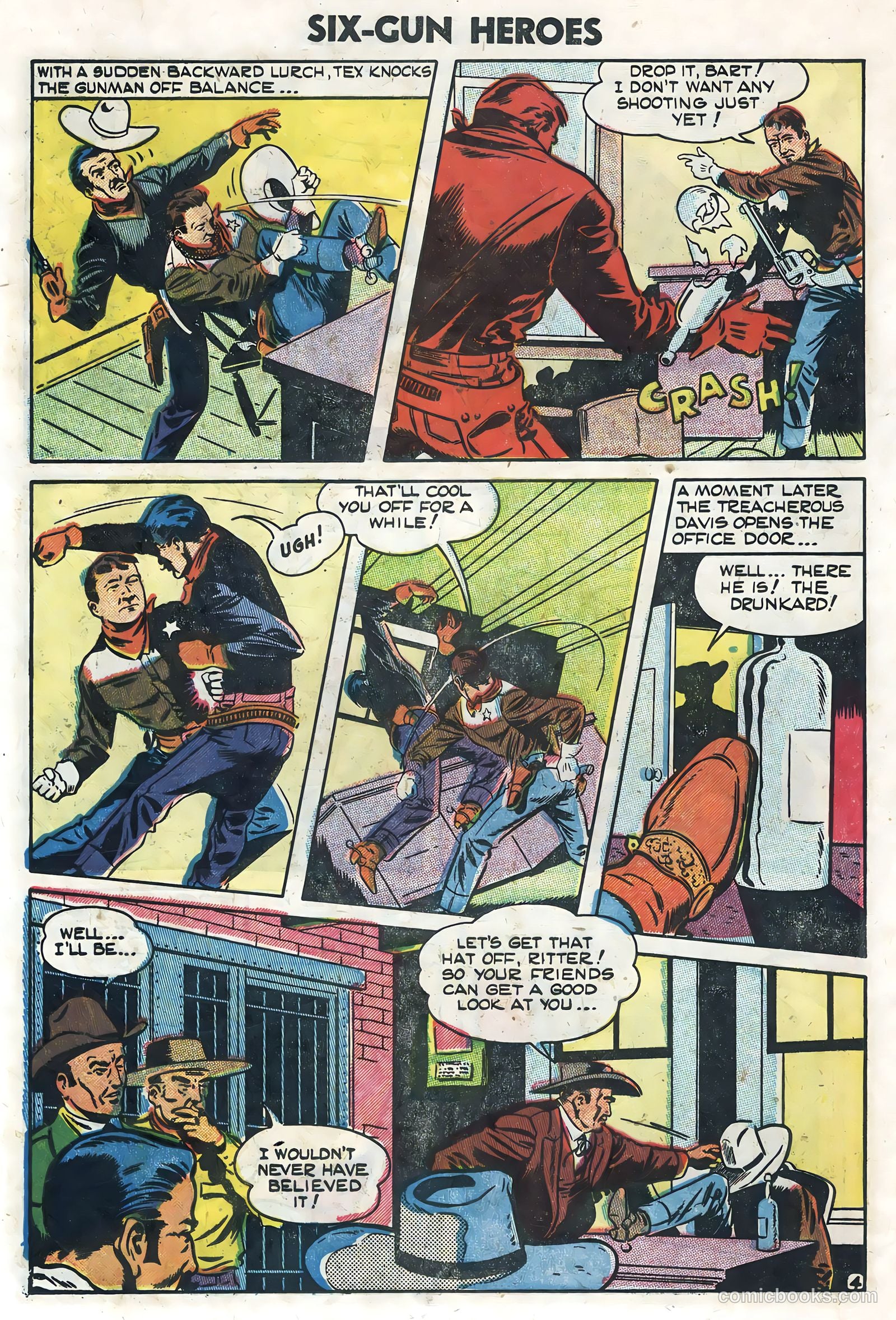 Six-Gun Heroes #32 (1955) — page 16 of 36