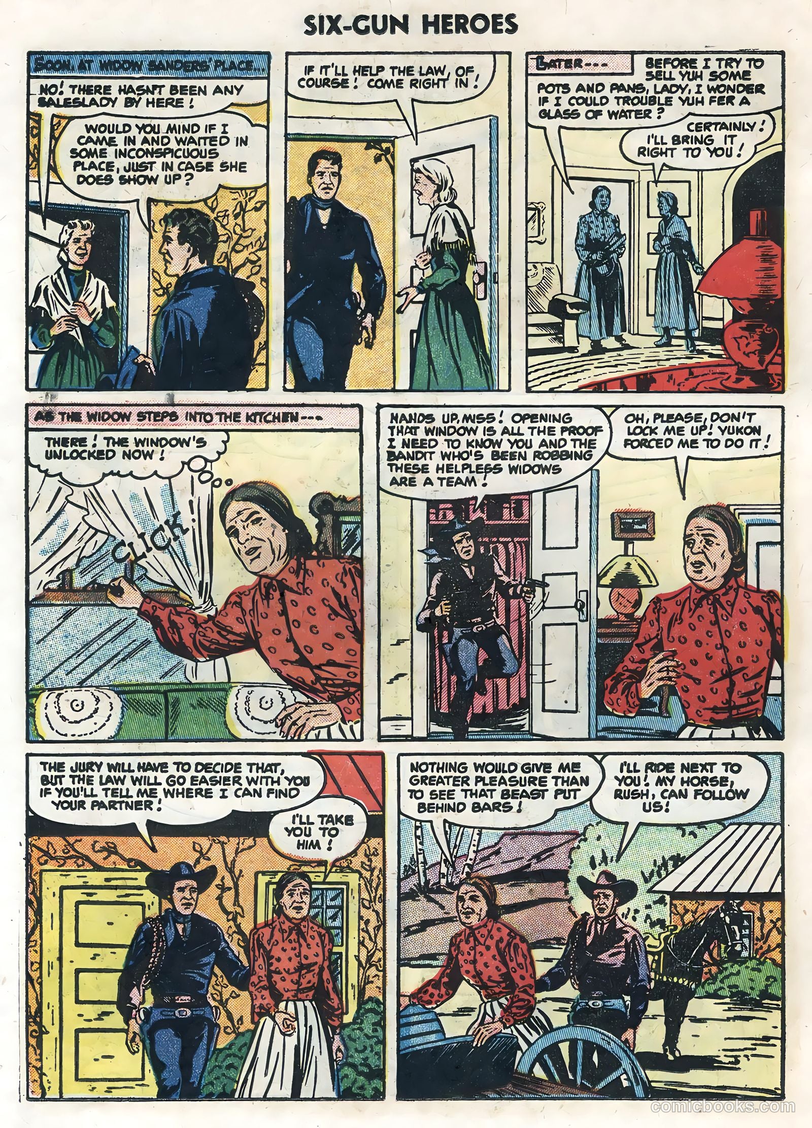 Six-Gun Heroes #32 (1955) — page 22 of 36