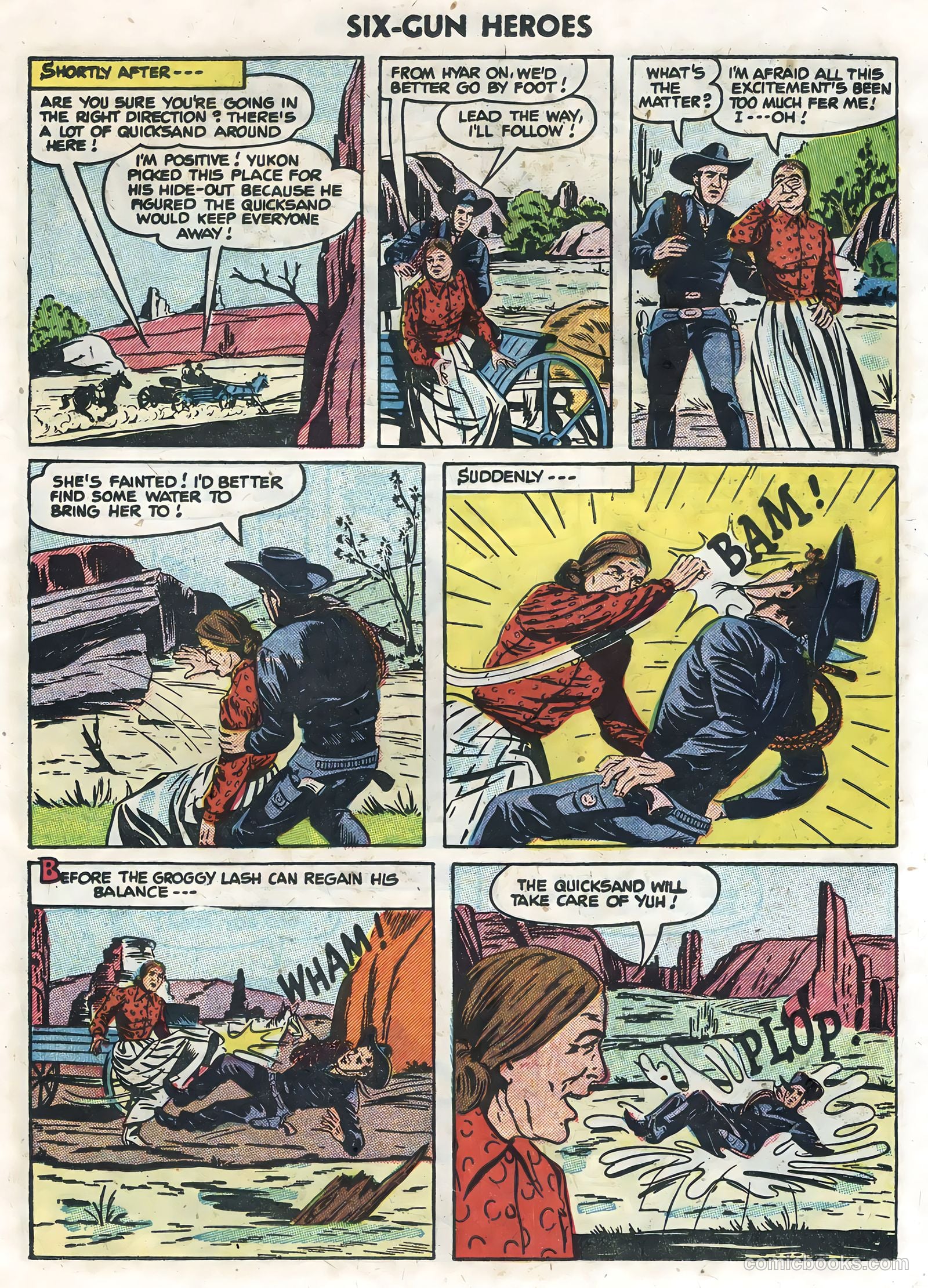 Six-Gun Heroes #32 (1955) — page 23 of 36