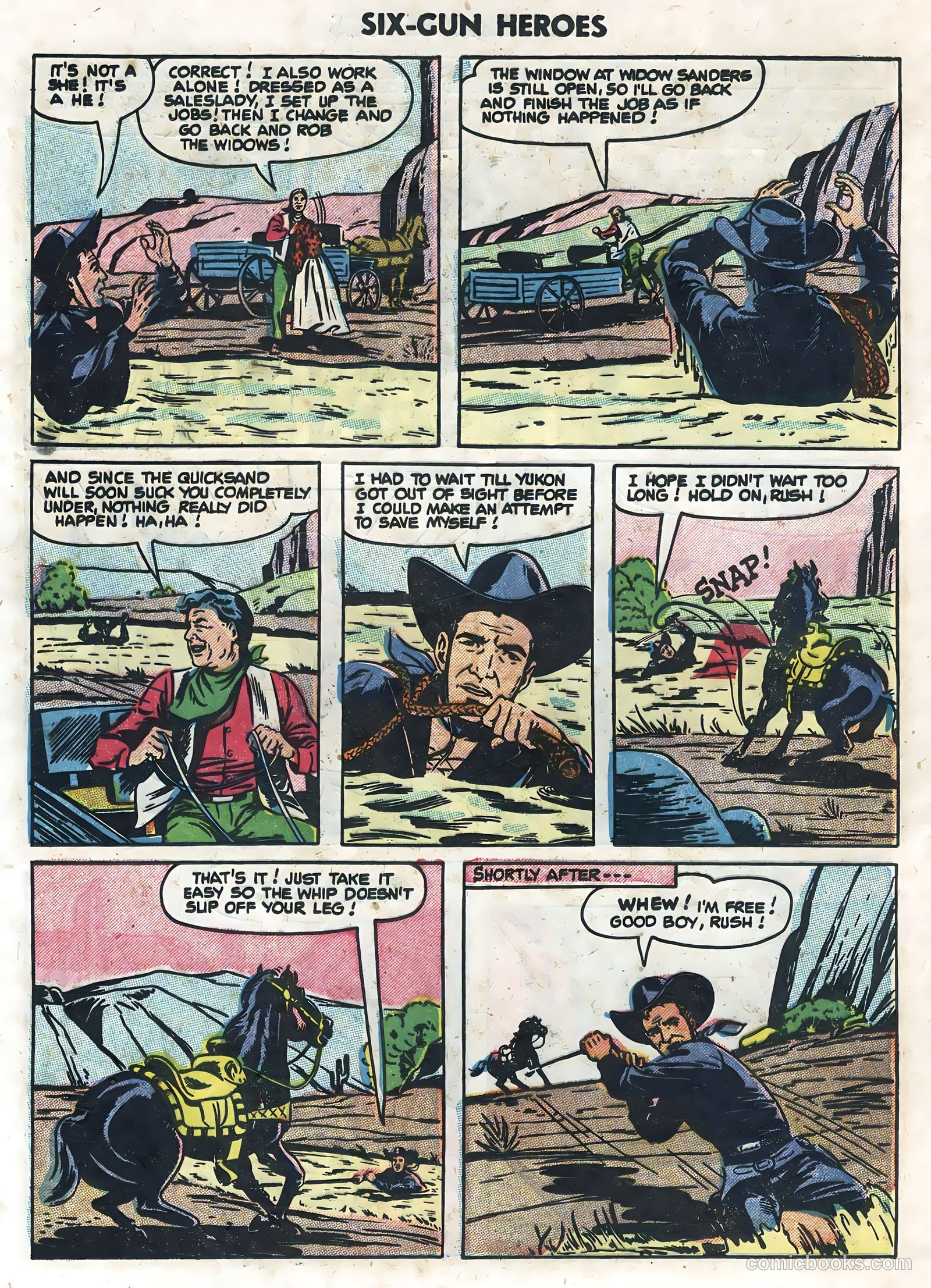 Six-Gun Heroes #32 (1955) — page 24 of 36