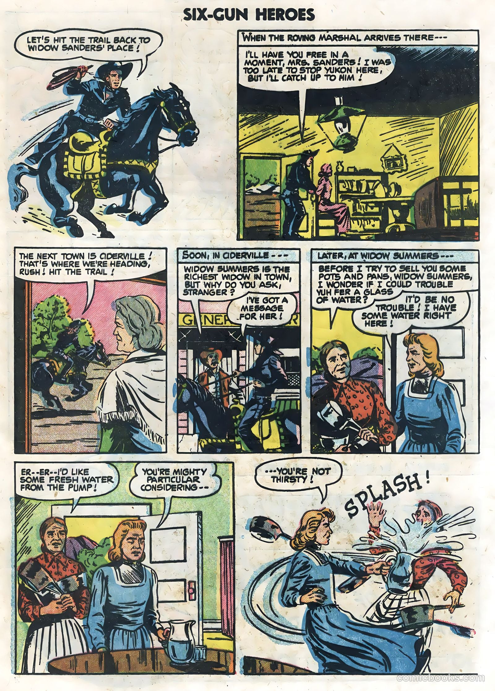 Six-Gun Heroes #32 (1955) — page 25 of 36