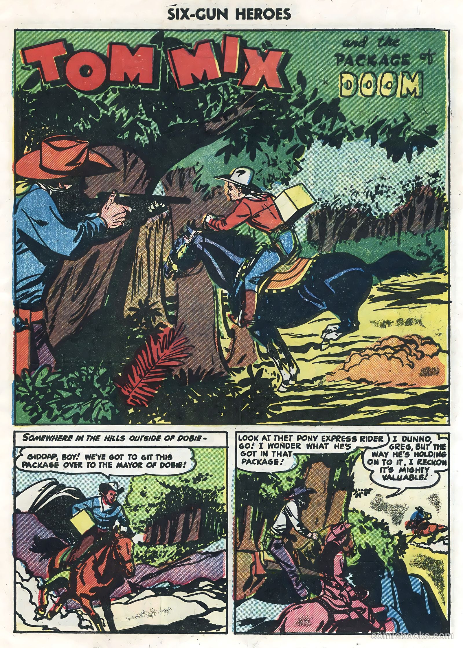Six-Gun Heroes #32 (1955) — page 27 of 36