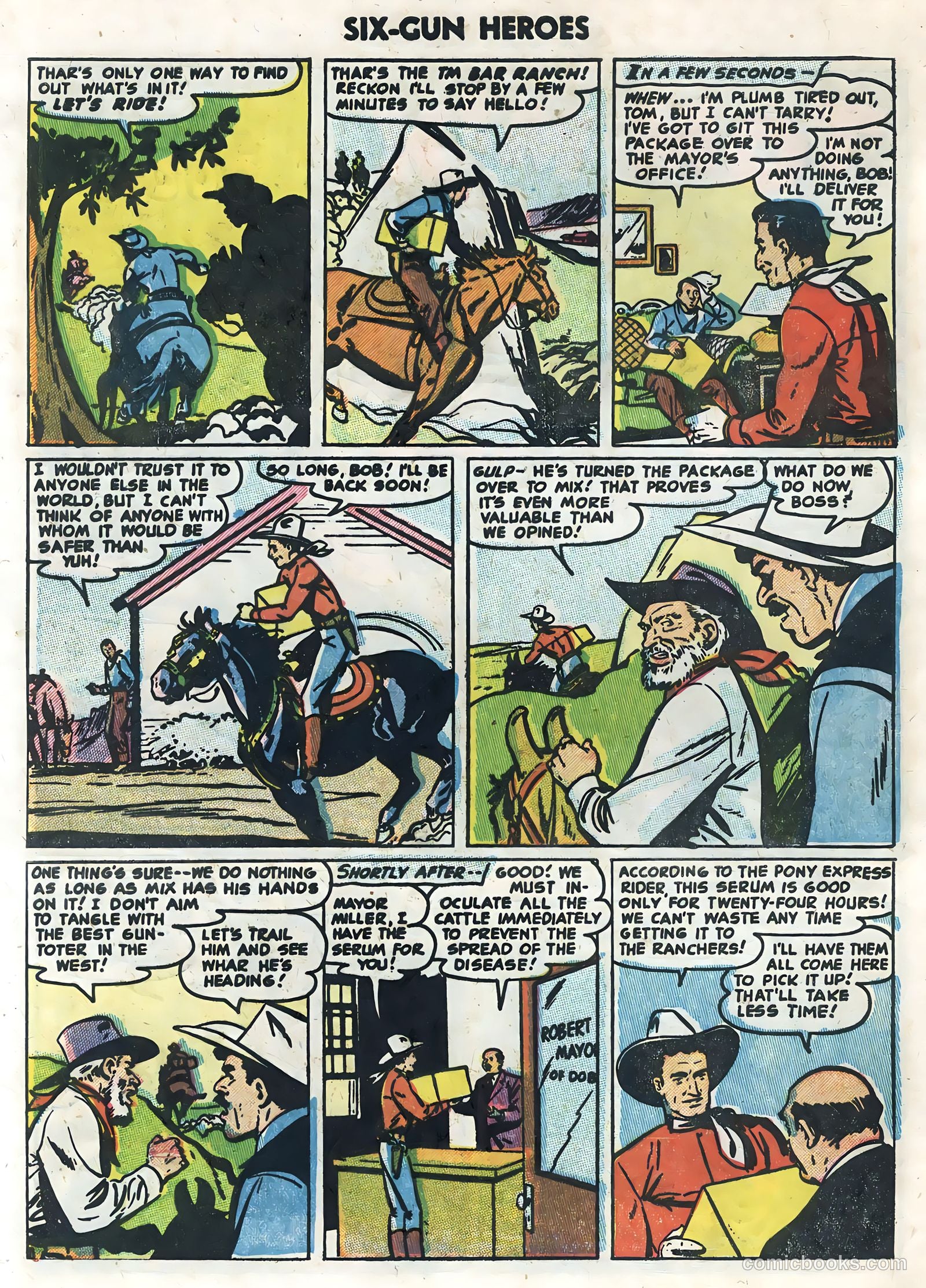 Six-Gun Heroes #32 (1955) — page 28 of 36