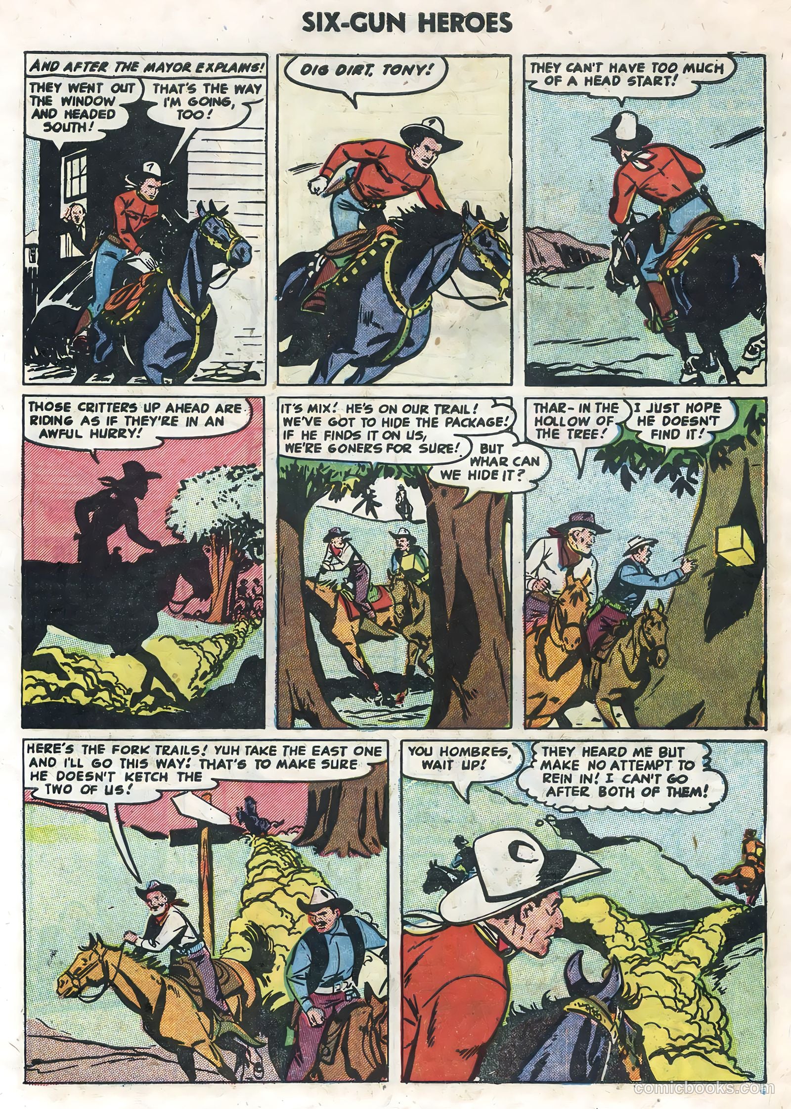 Six-Gun Heroes #32 (1955) — page 30 of 36