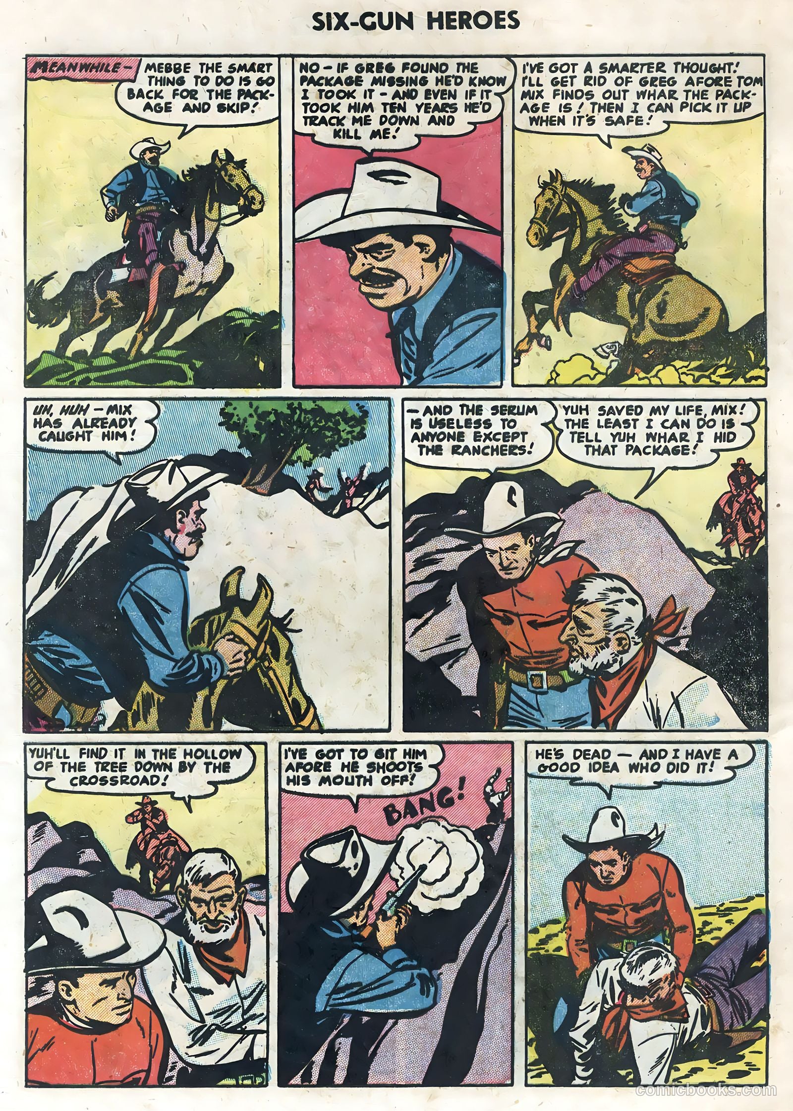 Six-Gun Heroes #32 (1955) — page 32 of 36