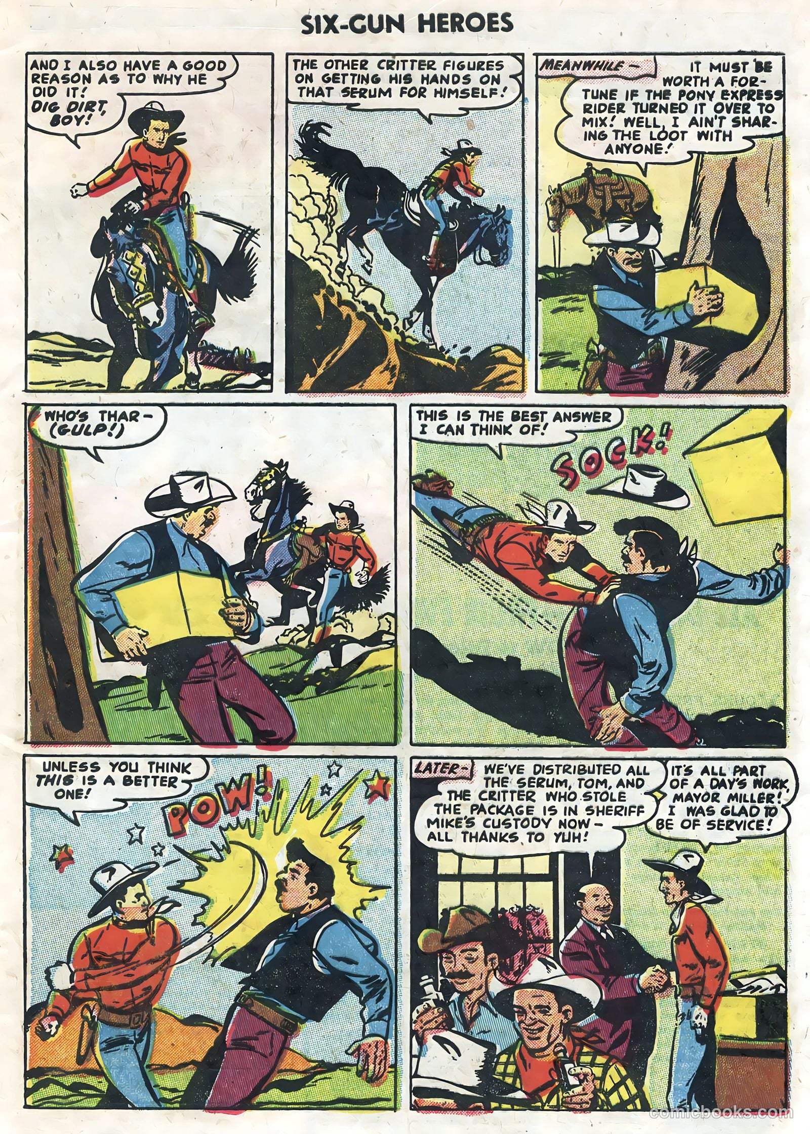 Six-Gun Heroes #32 (1955) — page 33 of 36