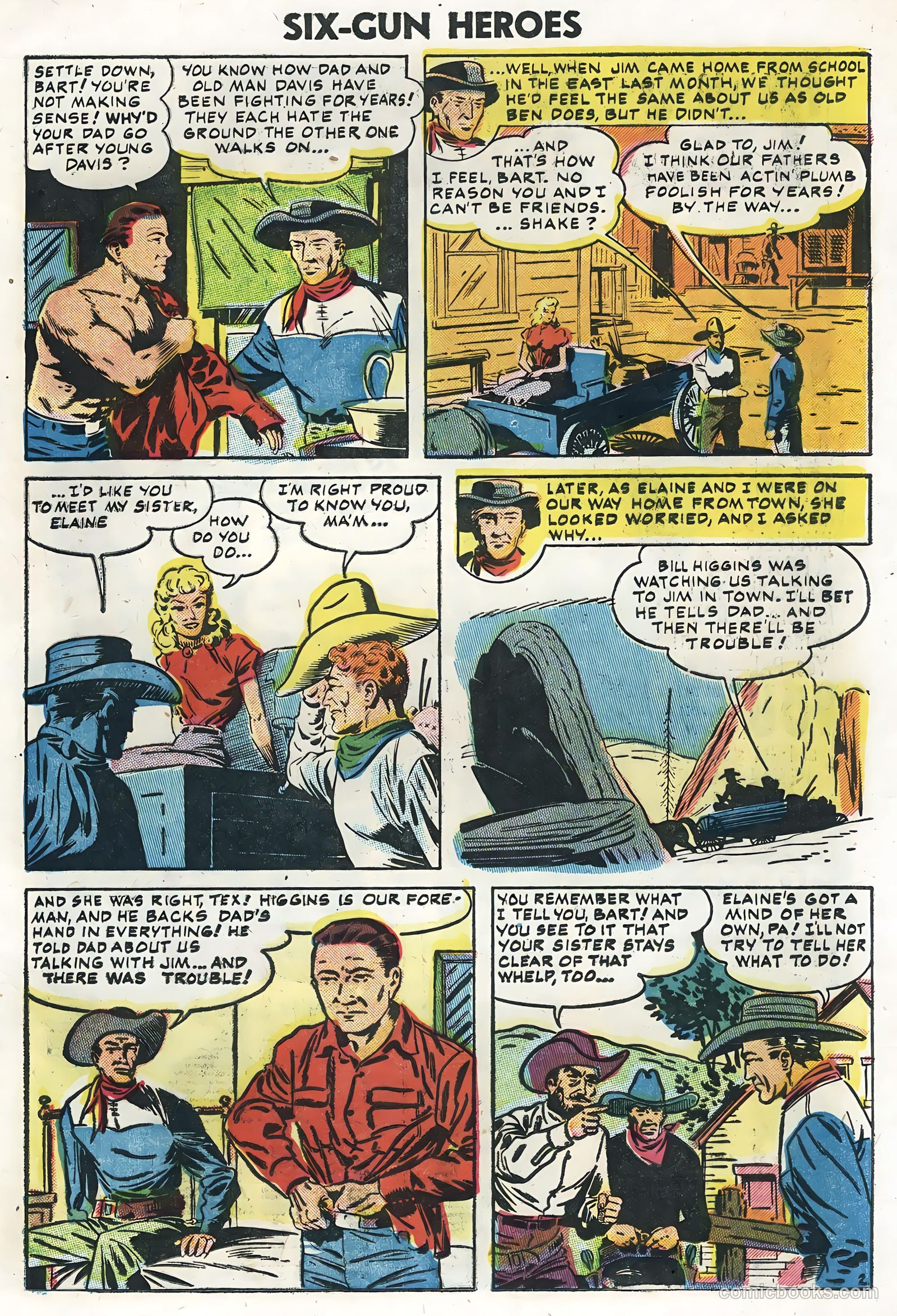 Six-Gun Heroes #33 (1955) — page 21 of 36