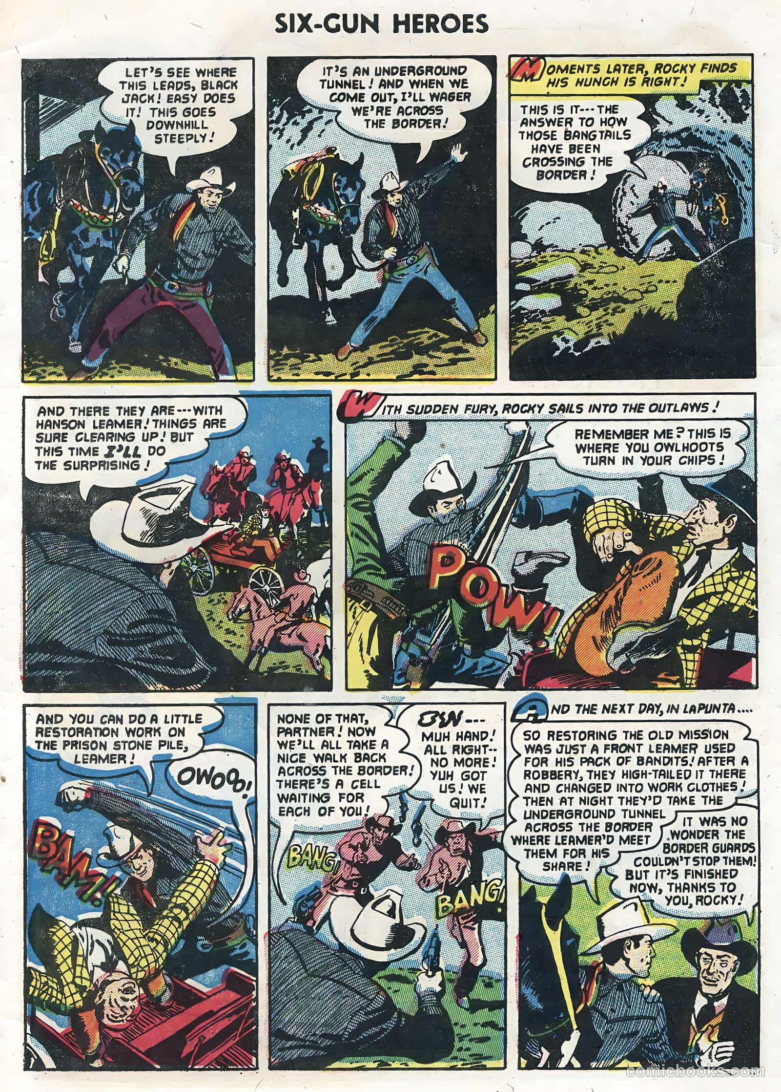Six-Gun Heroes #33 (1955) — page 33 of 36