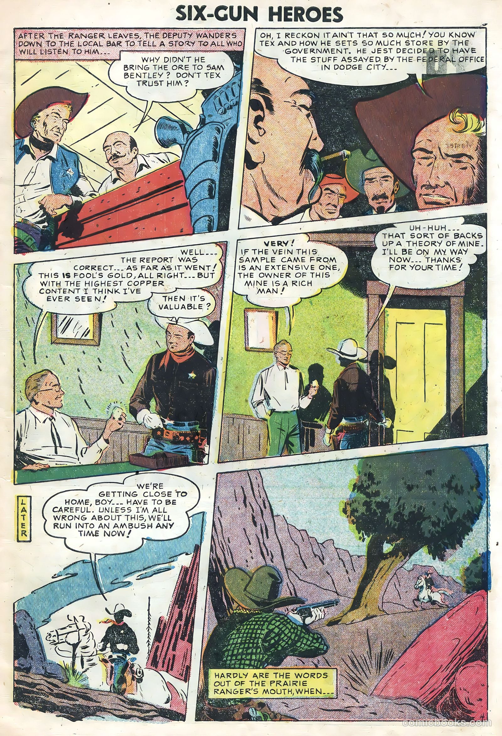 Six-Gun Heroes #34 (1955) — page 7 of 36