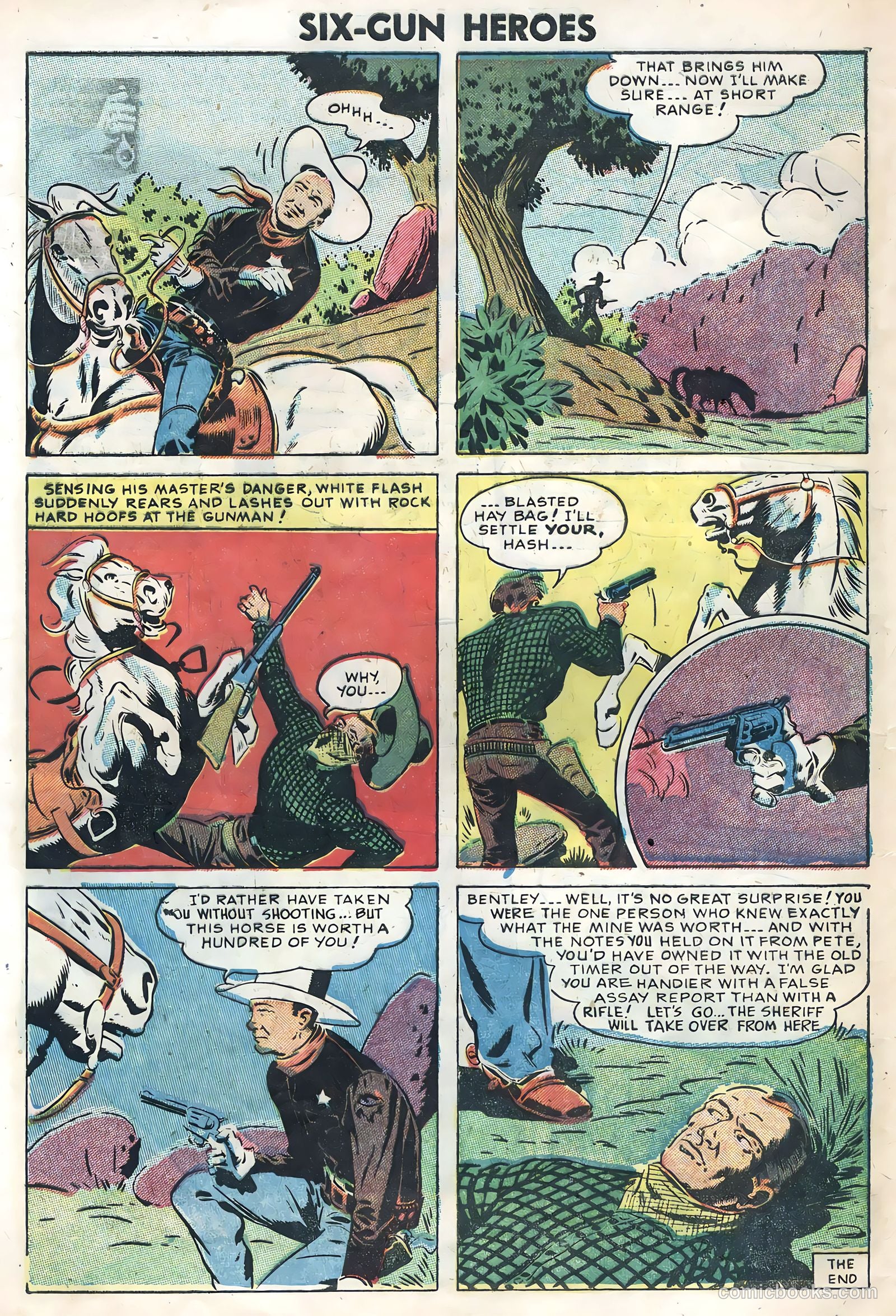 Six-Gun Heroes #34 (1955) — page 8 of 36