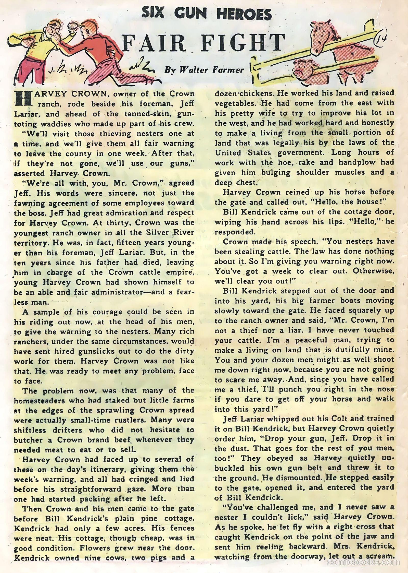Six-Gun Heroes #34 (1955) — page 16 of 36