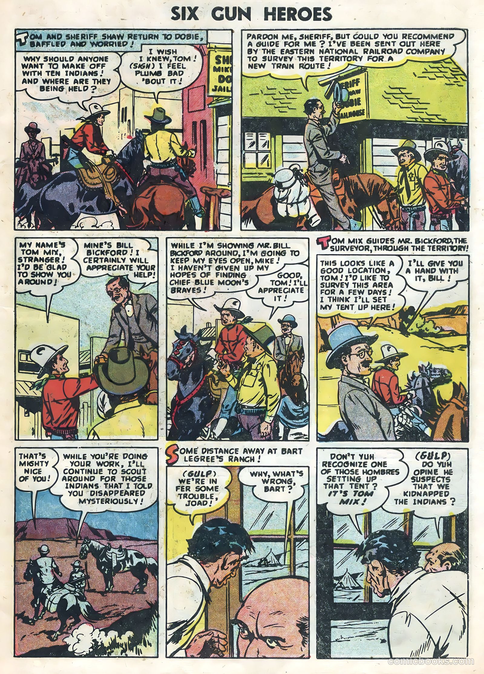Six-Gun Heroes #34 (1955) — page 27 of 36