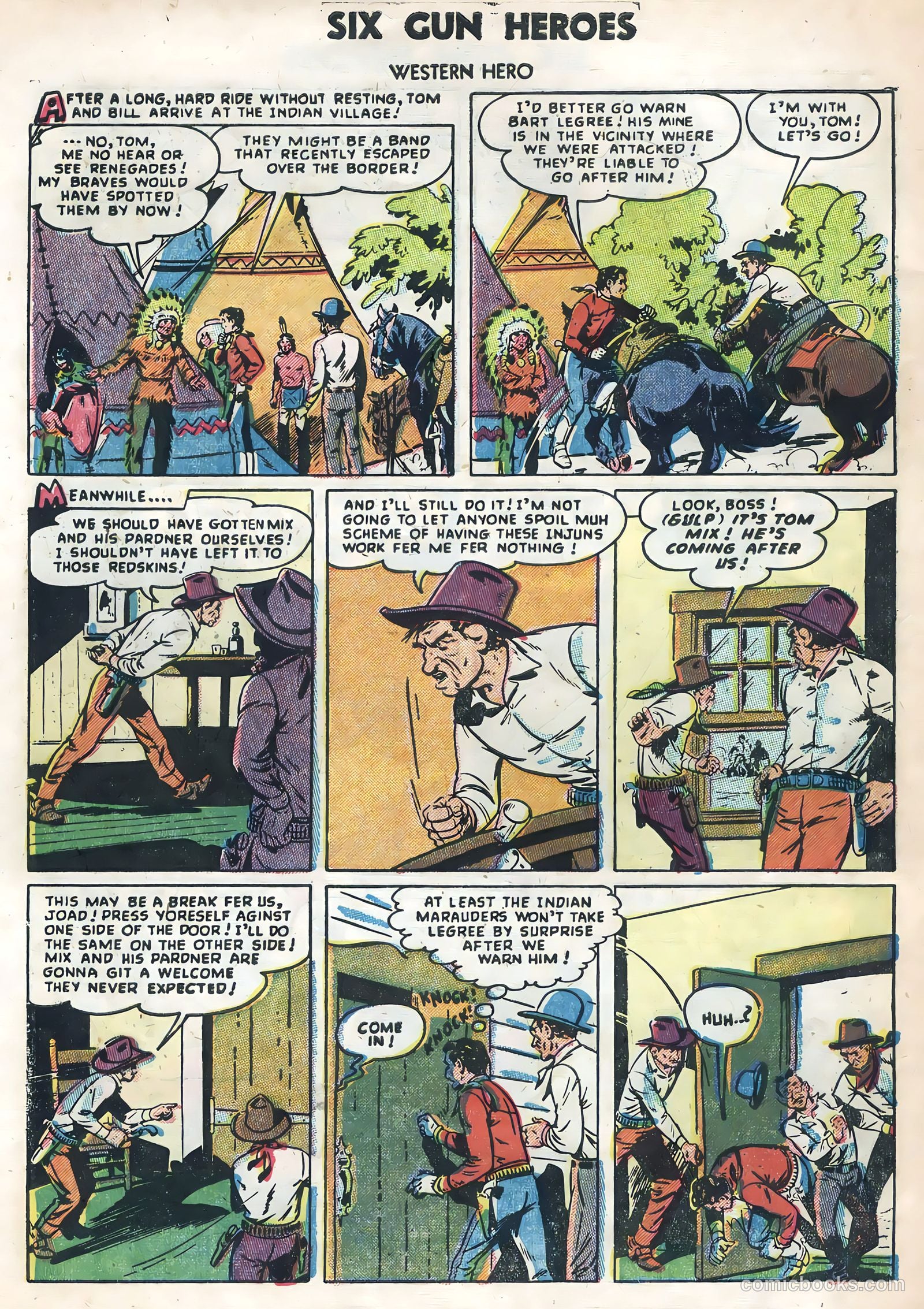 Six-Gun Heroes #34 (1955) — page 30 of 36
