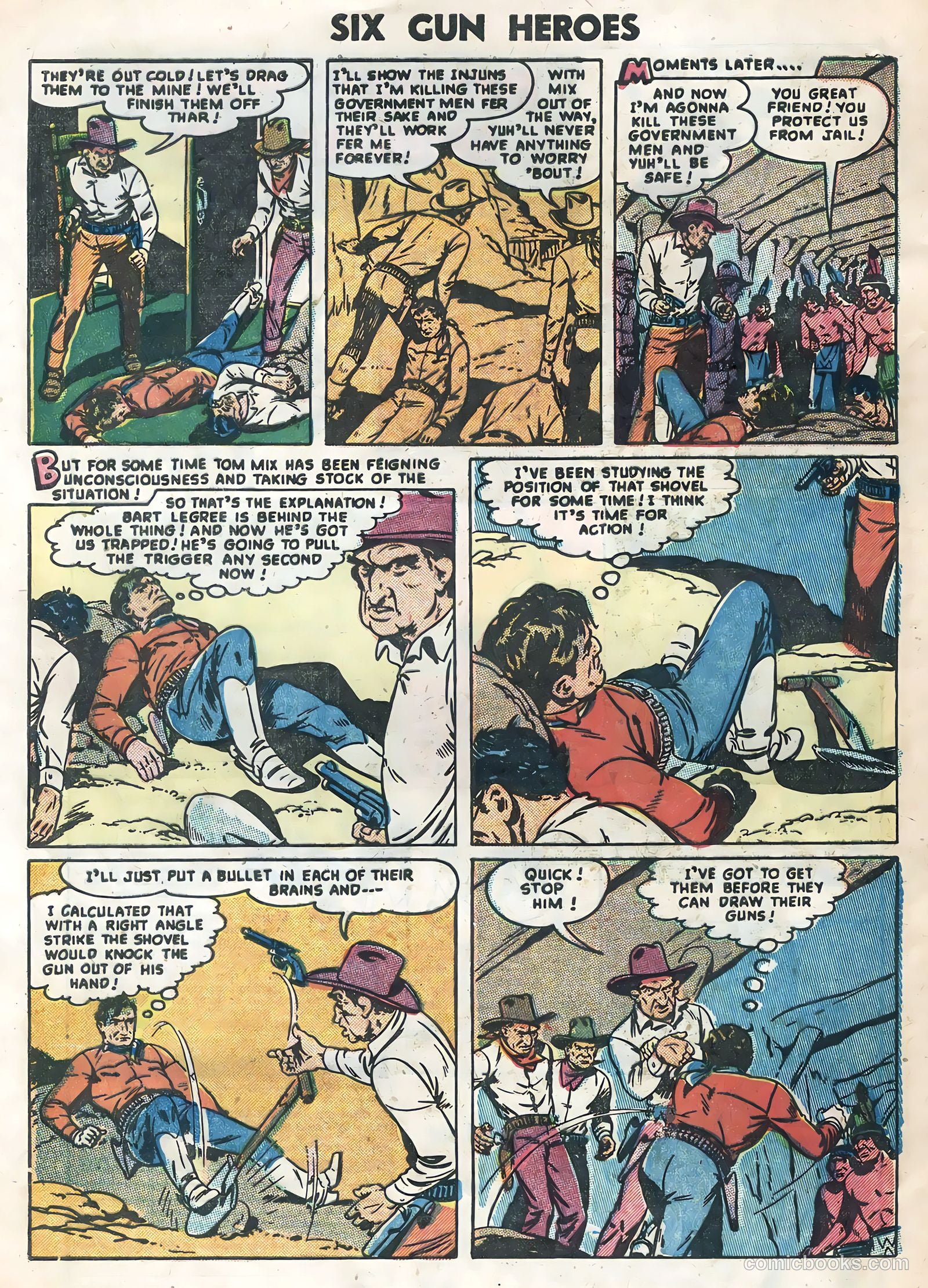 Six-Gun Heroes #34 (1955) — page 32 of 36
