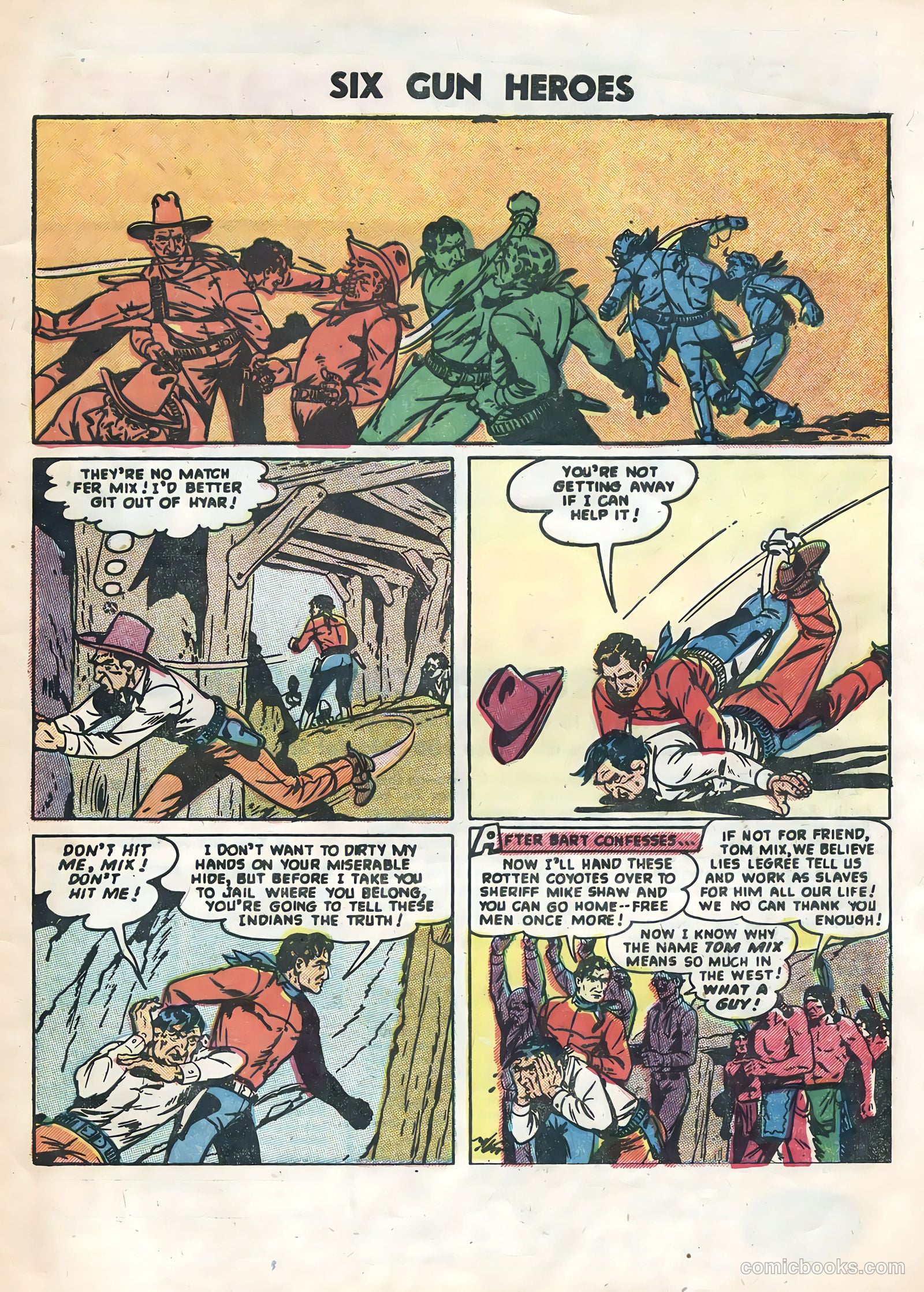 Six-Gun Heroes #34 (1955) — page 33 of 36
