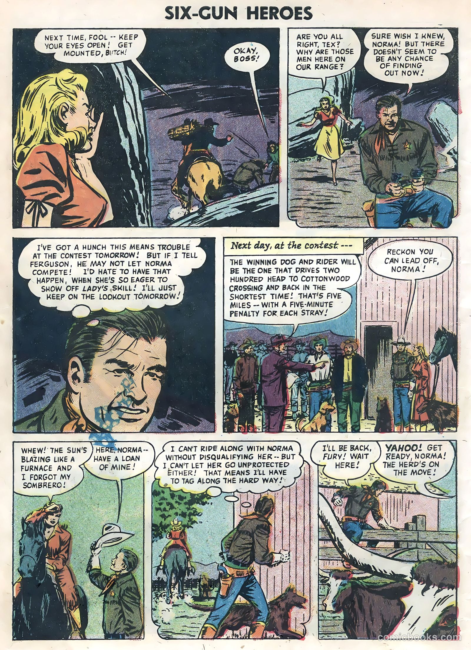 Six-Gun Heroes #35 (1955) — page 8 of 36