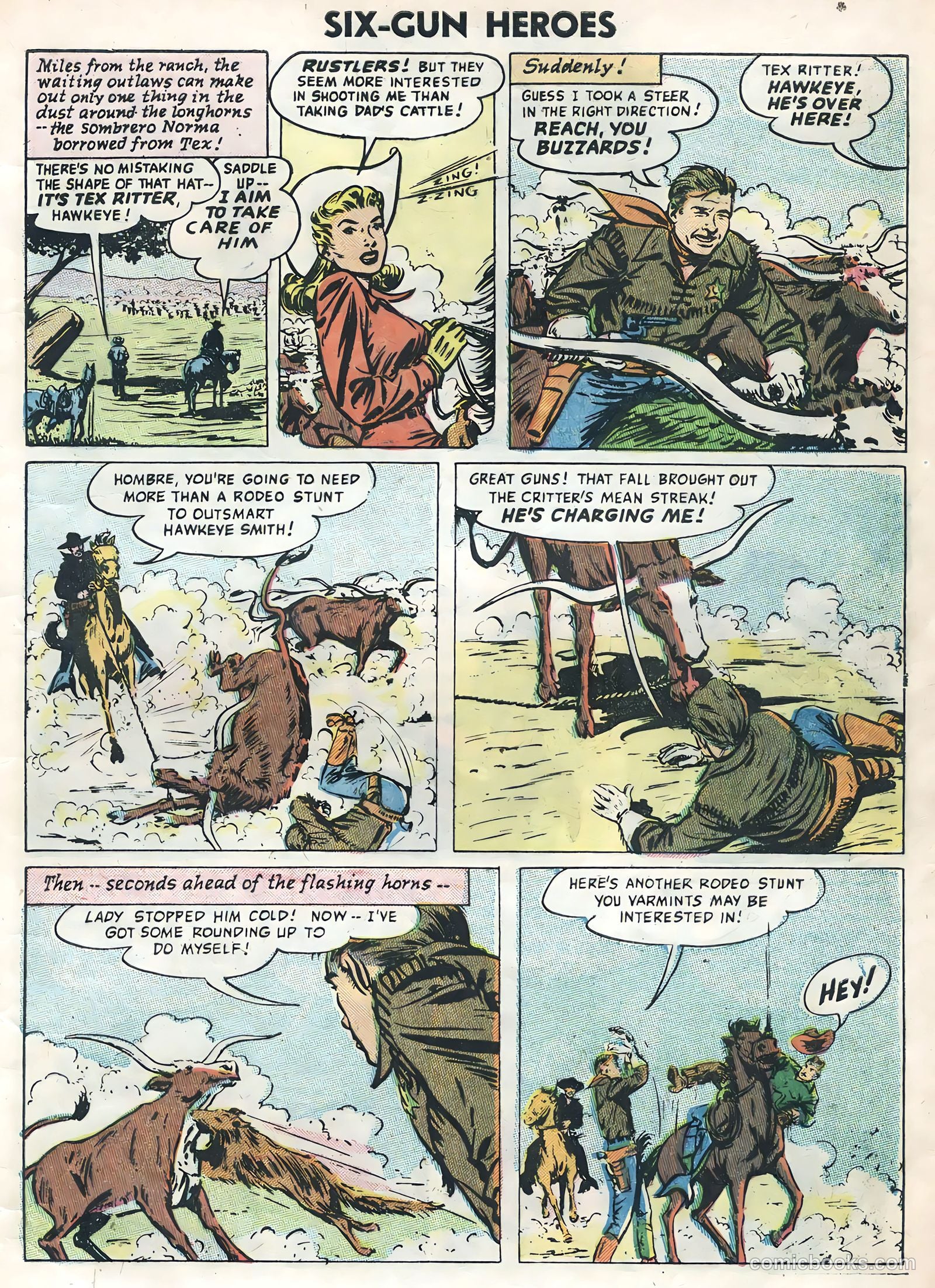 Six-Gun Heroes #35 (1955) — page 9 of 36