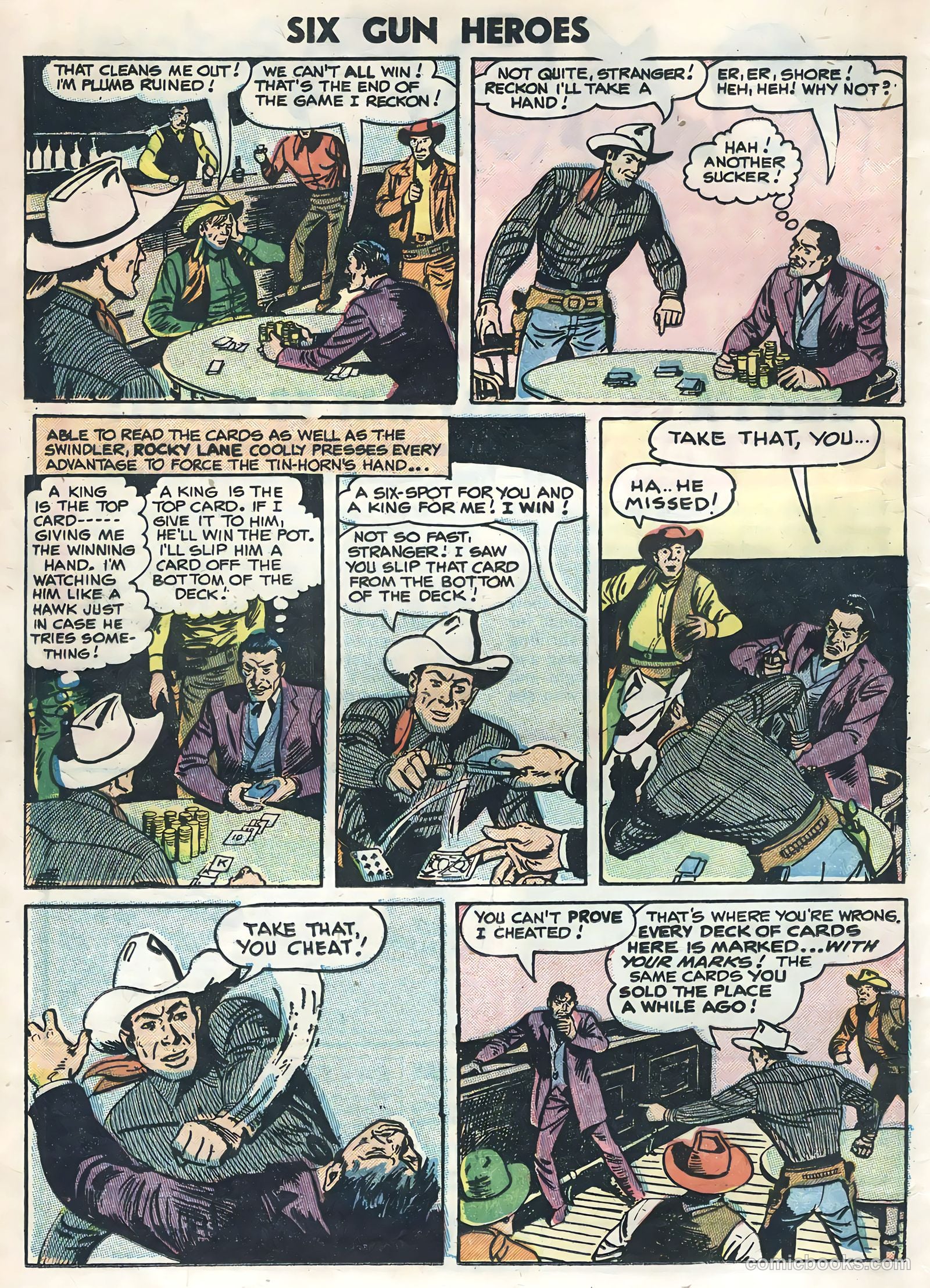 Six-Gun Heroes #35 (1955) — page 16 of 36